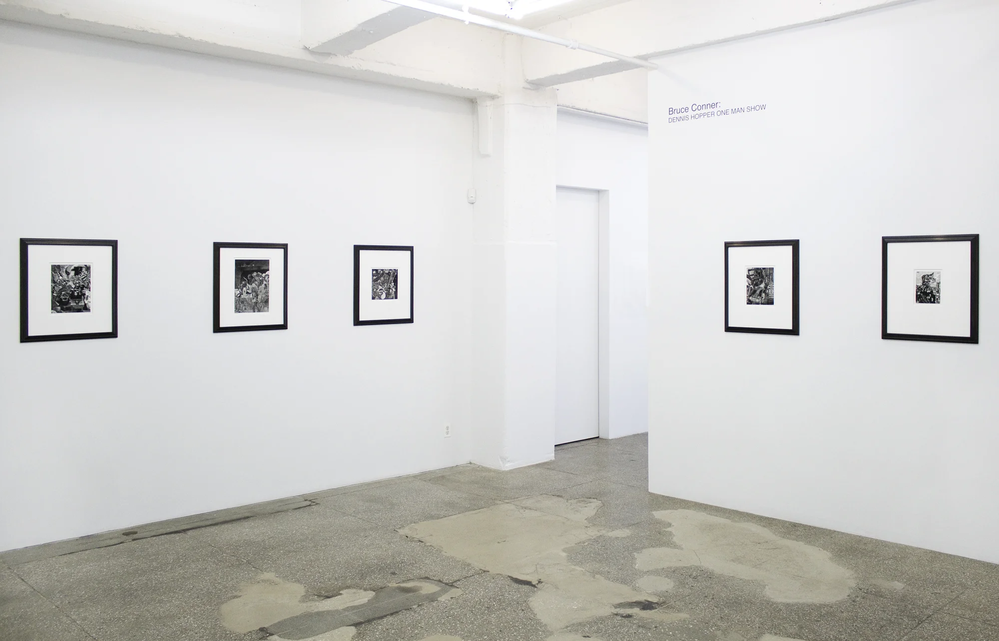 Installation View: Bruce Conner: Dennis Hopper ONE MAN SHOW