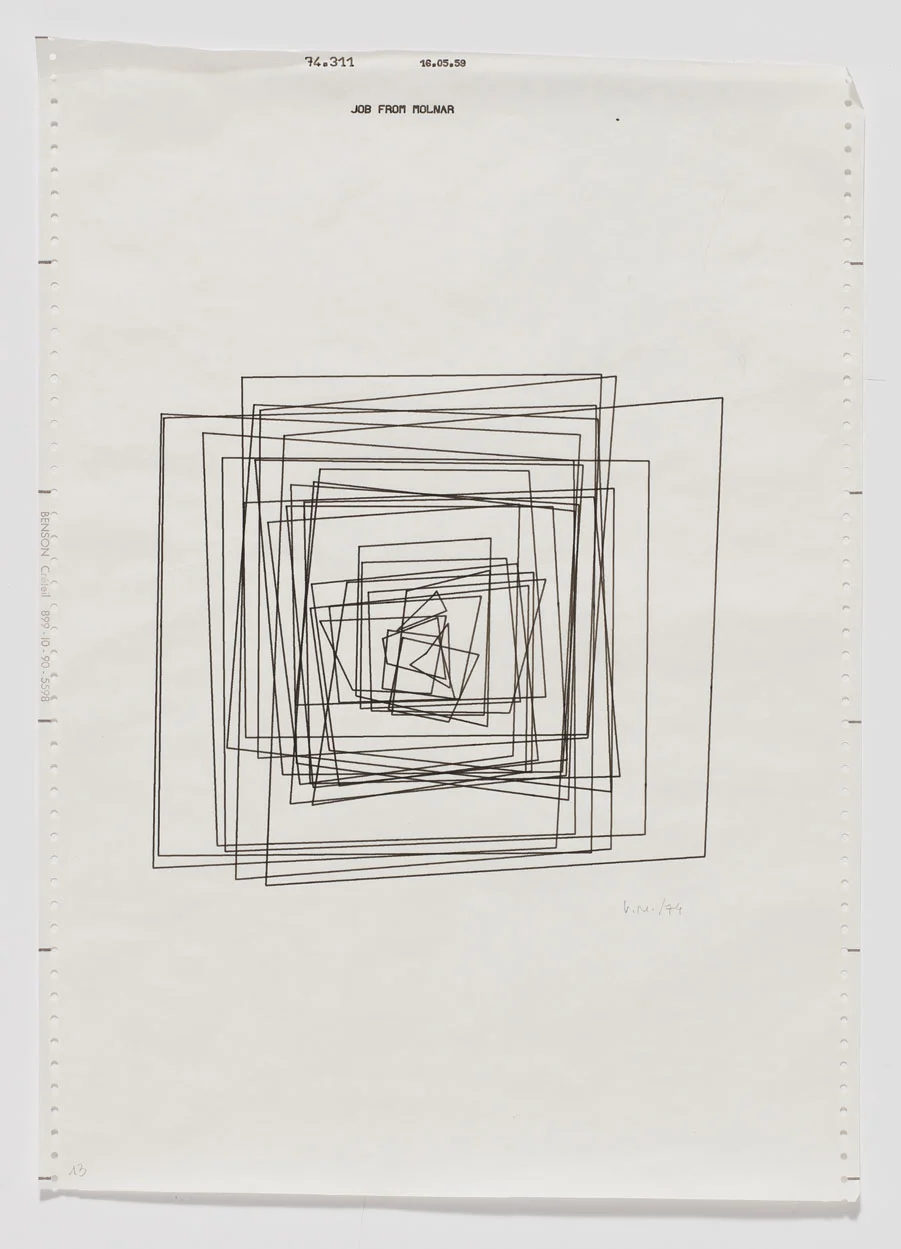 Hypertransformation of 20 Concentric Squares