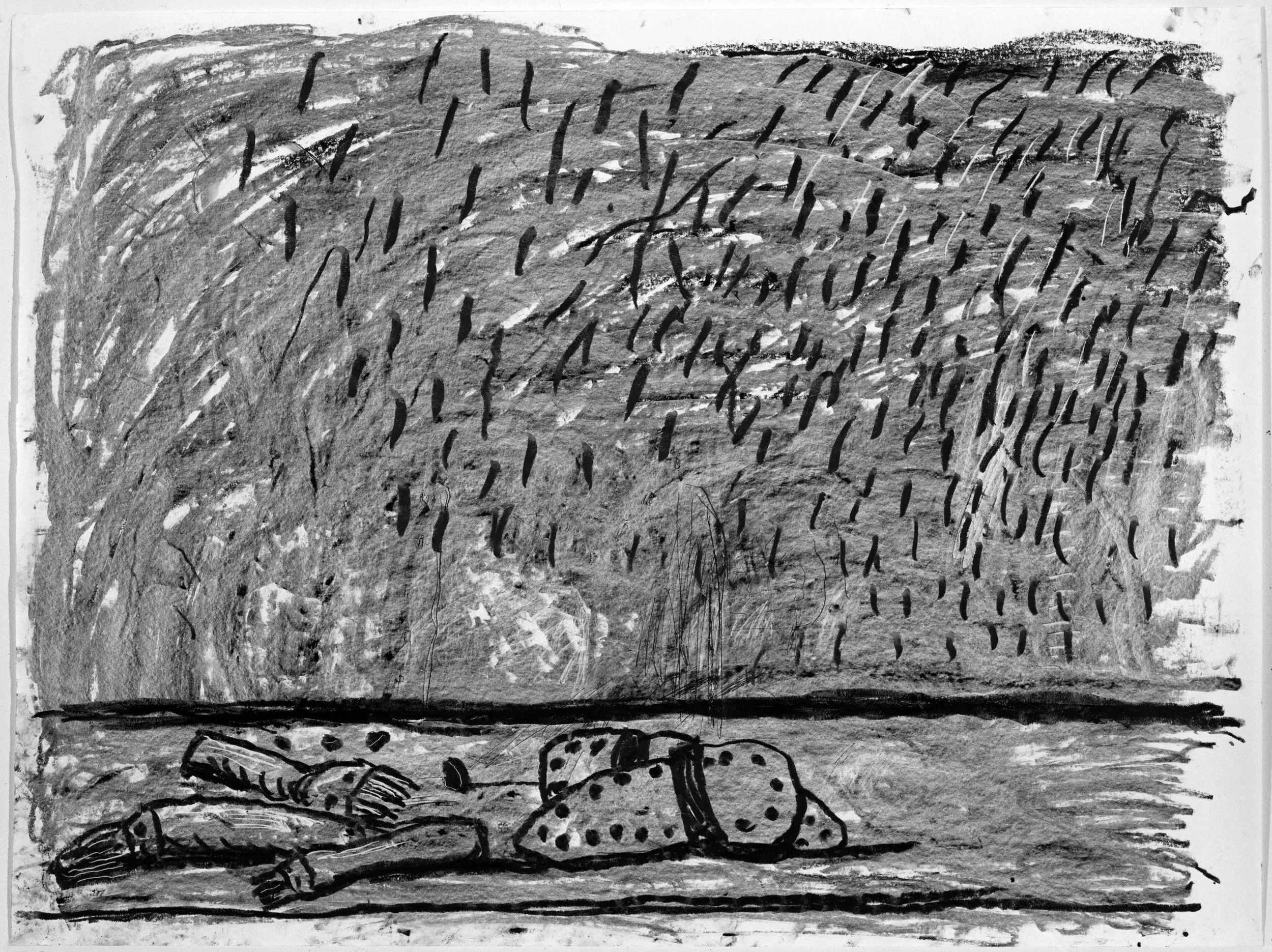 Philip Guston (1913-1980) View , 1980 lithograph on Arches cover 30 x 42 1/2 inches Edition 30 of 50 Embossed with Gemini G.E.L. blind stamp and estate stamp, lower right
