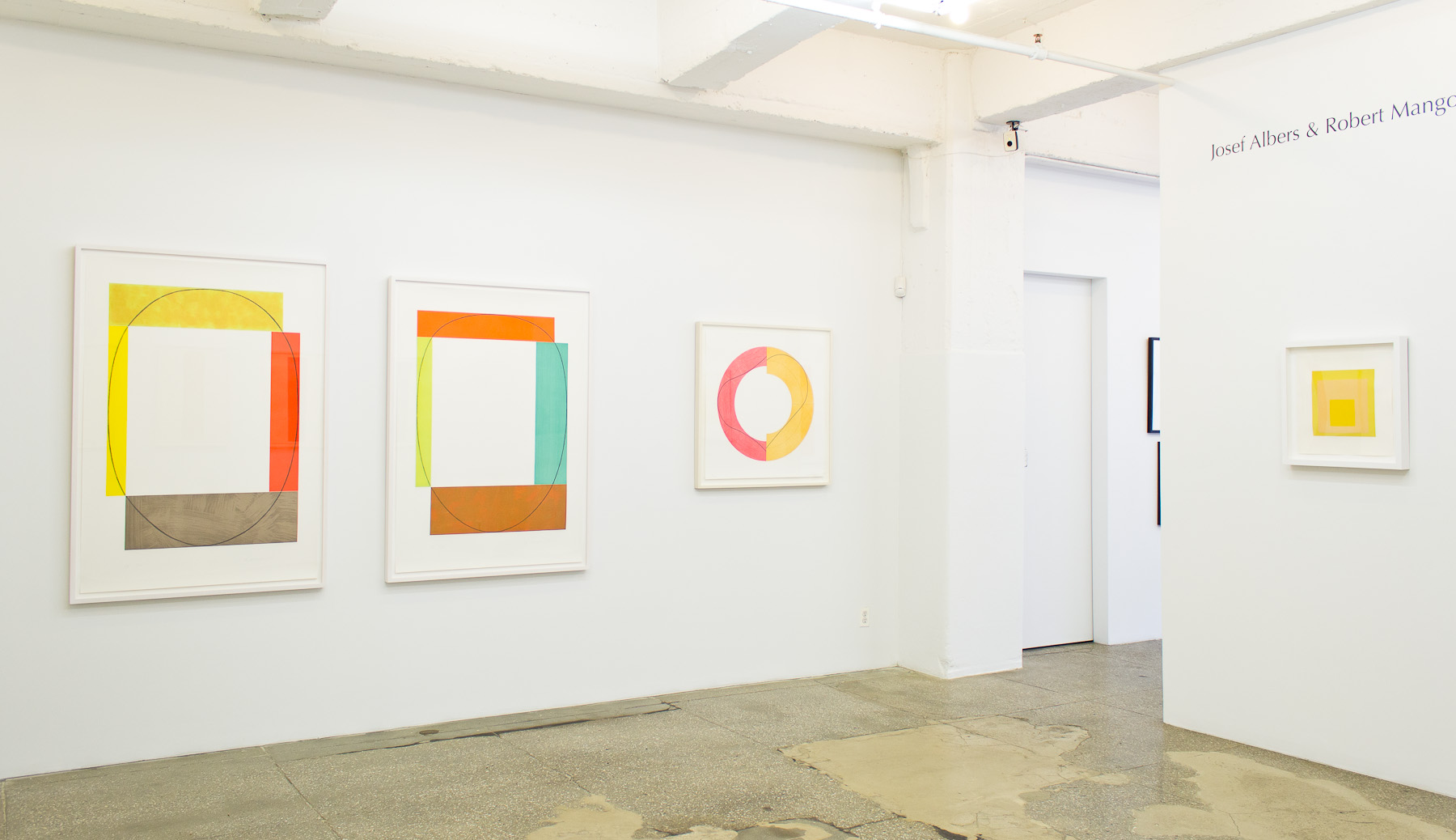 Installation View Josef Albers and Robert Mangold: The Essence of Form