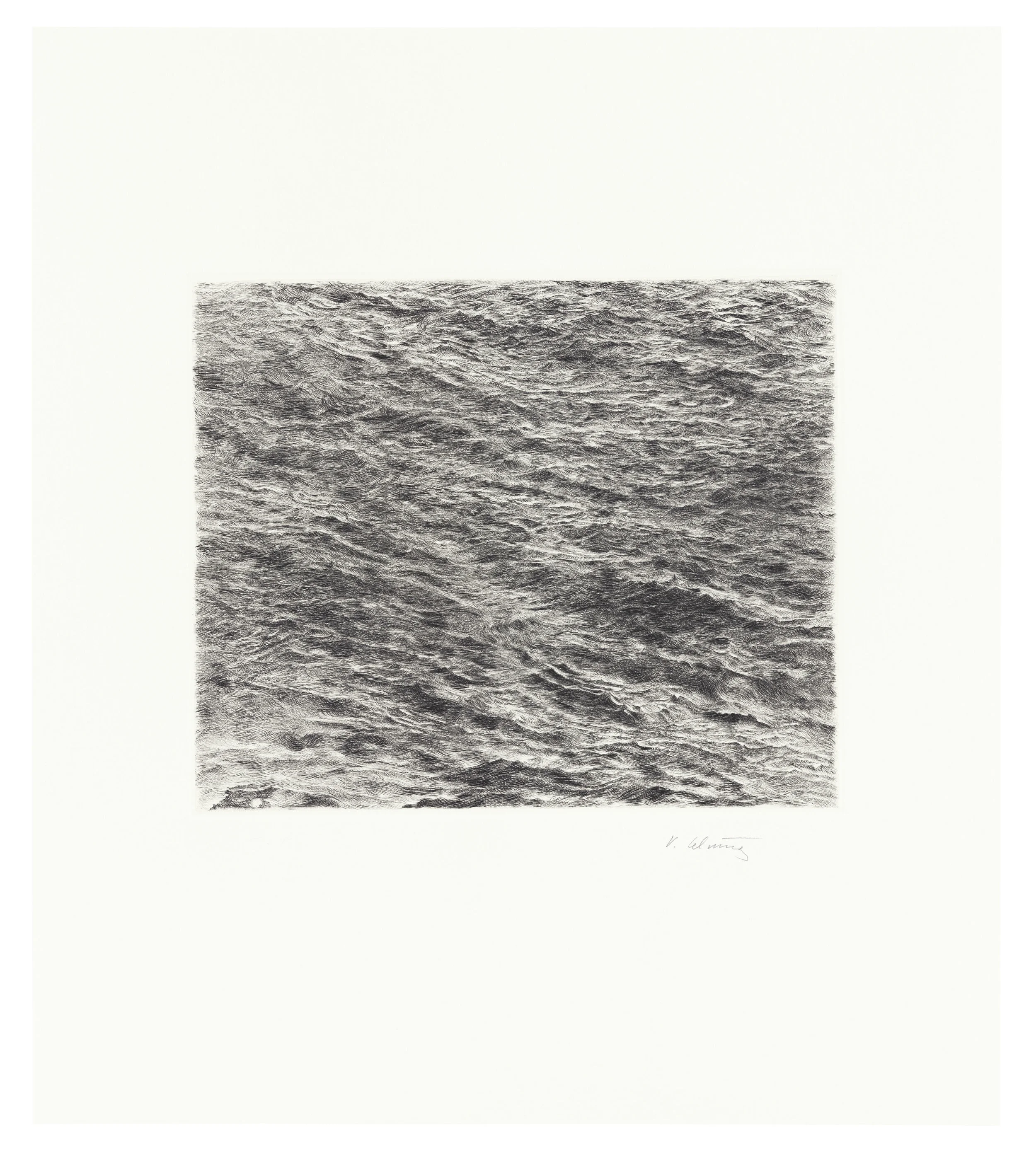 Untitled (Ocean Drypoint)