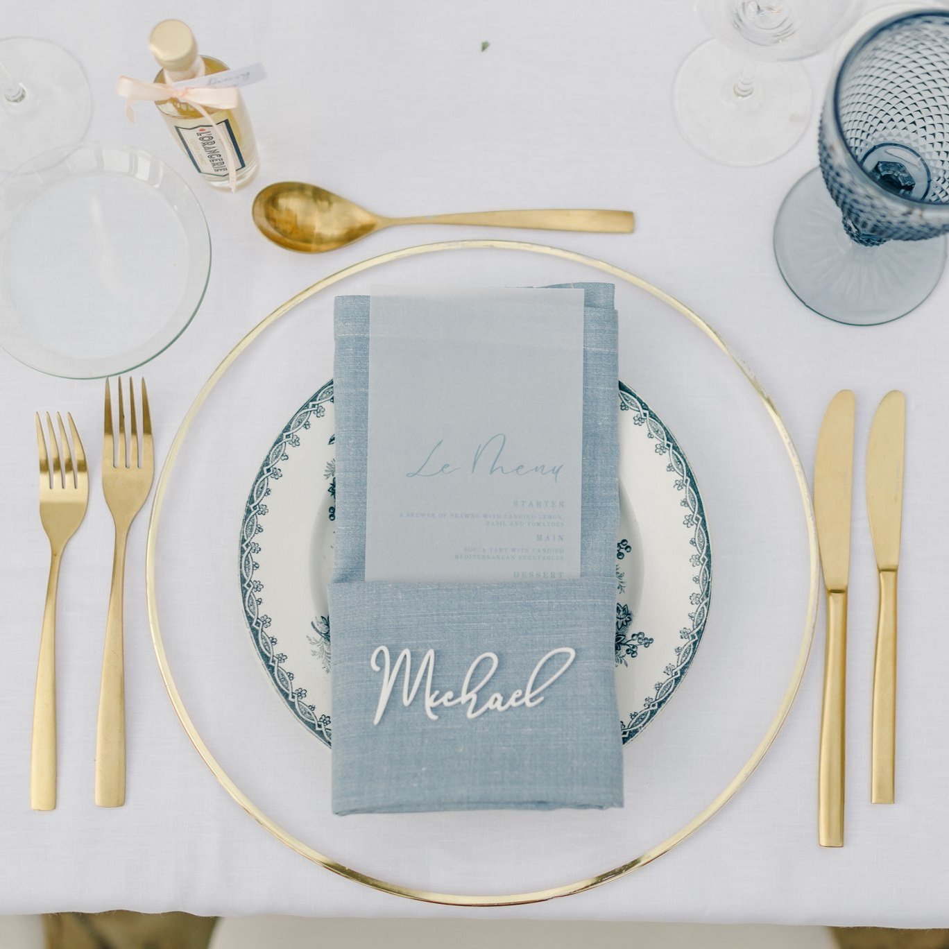 French-Riviera-Chateau-Castellaras-Wedding-Invitations-nametags-menu-romantic-wedding-stationary-blue-and-beige-watercolor-seathrough-menu.jpg