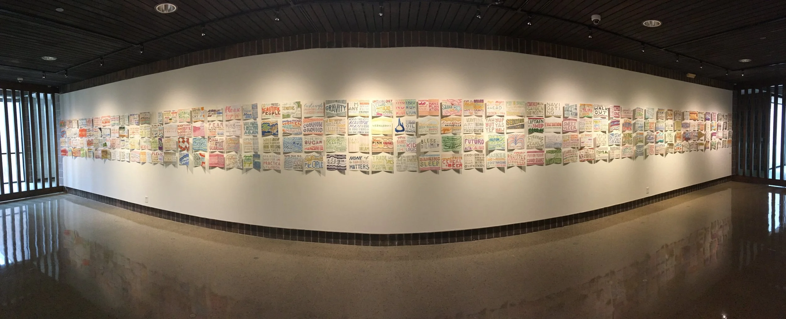 Sketchbook Pages with Patterns (installation view) 