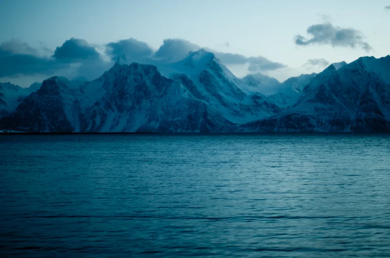 Evening in the Lyngen Alps.