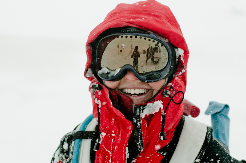 Randonnée in Riksgränsen. Happy skier!