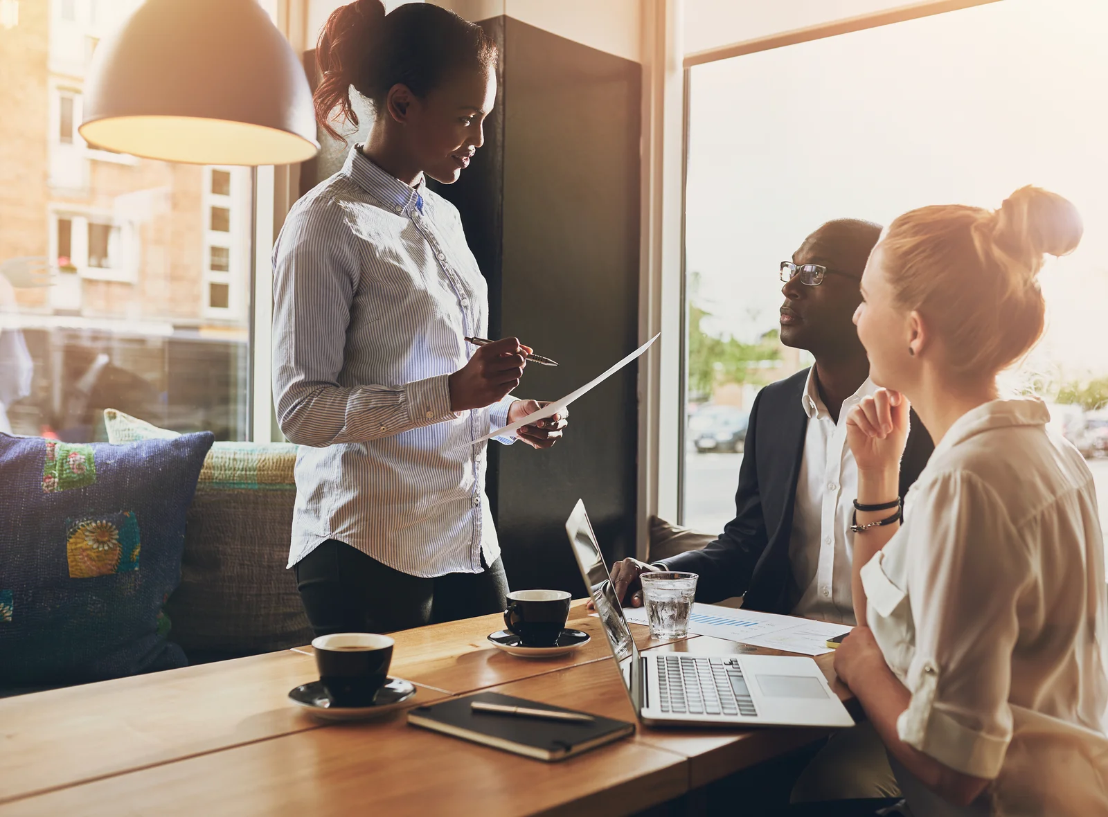 Business People At A Meeting, Small Group