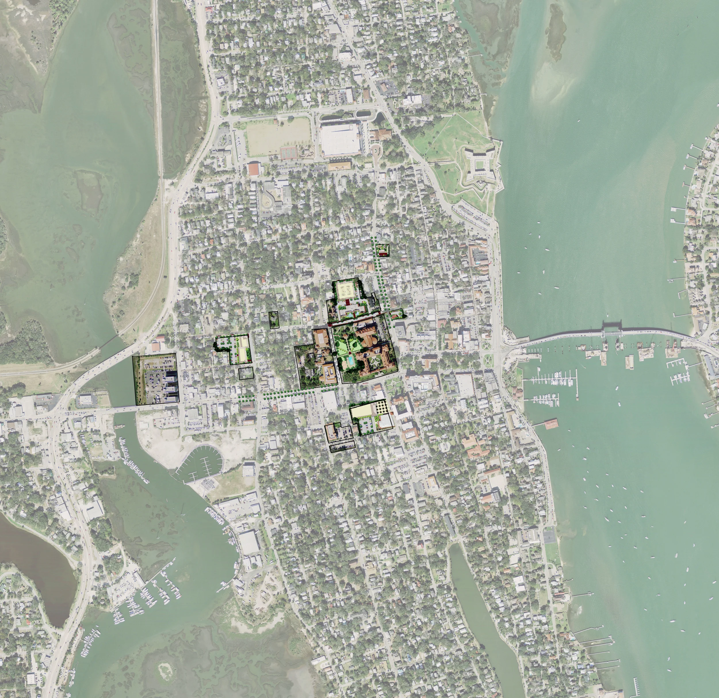 Flagler College Campus Map Flagler College Master Plan — Marquis Latimer + Halback