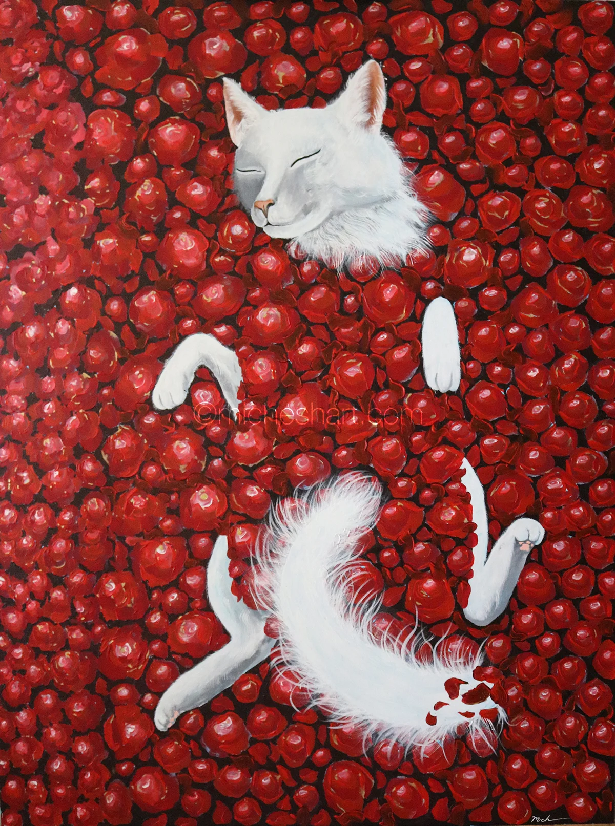 "Bed Of Roses" February 11, 2018. All artwork and images are copyrighted. All rights reserved