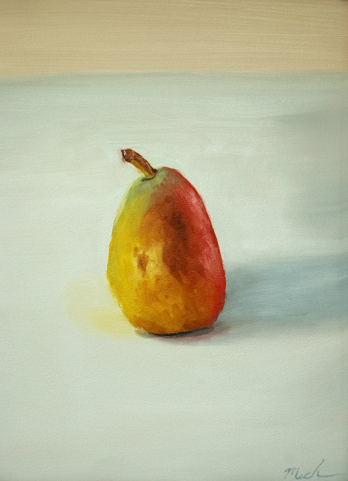  Pear , 2025
 
12 x 16 in
 
Oil on canvas paper