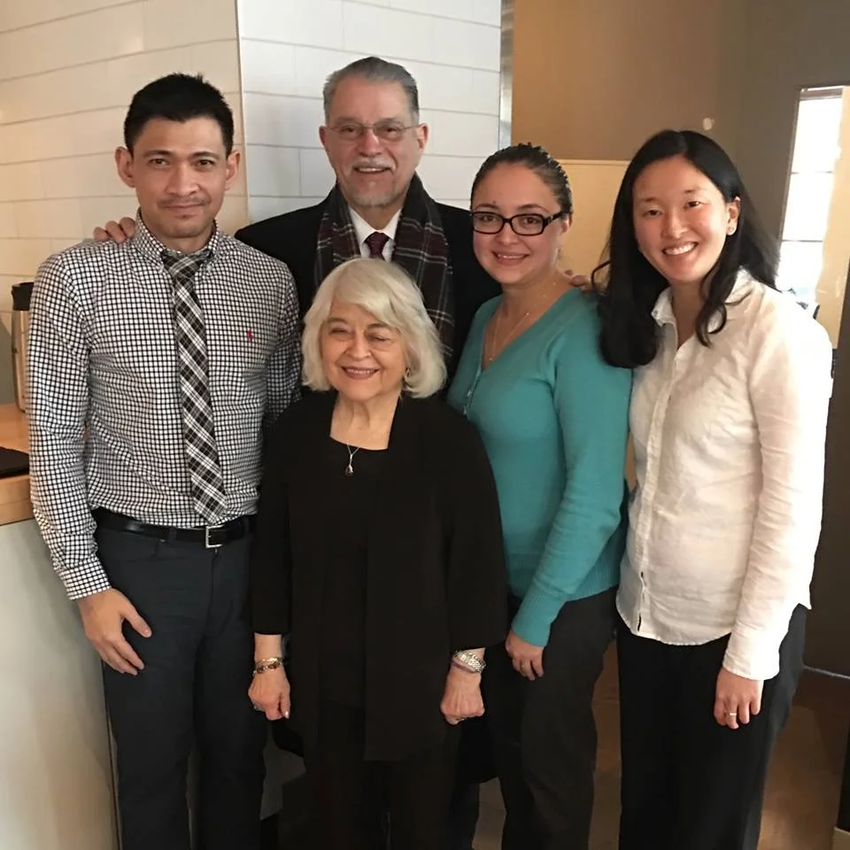 Phyllis G. Kenney (Center) flanked by Northwest Mountain MSDC staff (Left to Right: Alex Llorente, Fernando Martinez, Mayra Rivera and Sharyl Yamamoto)