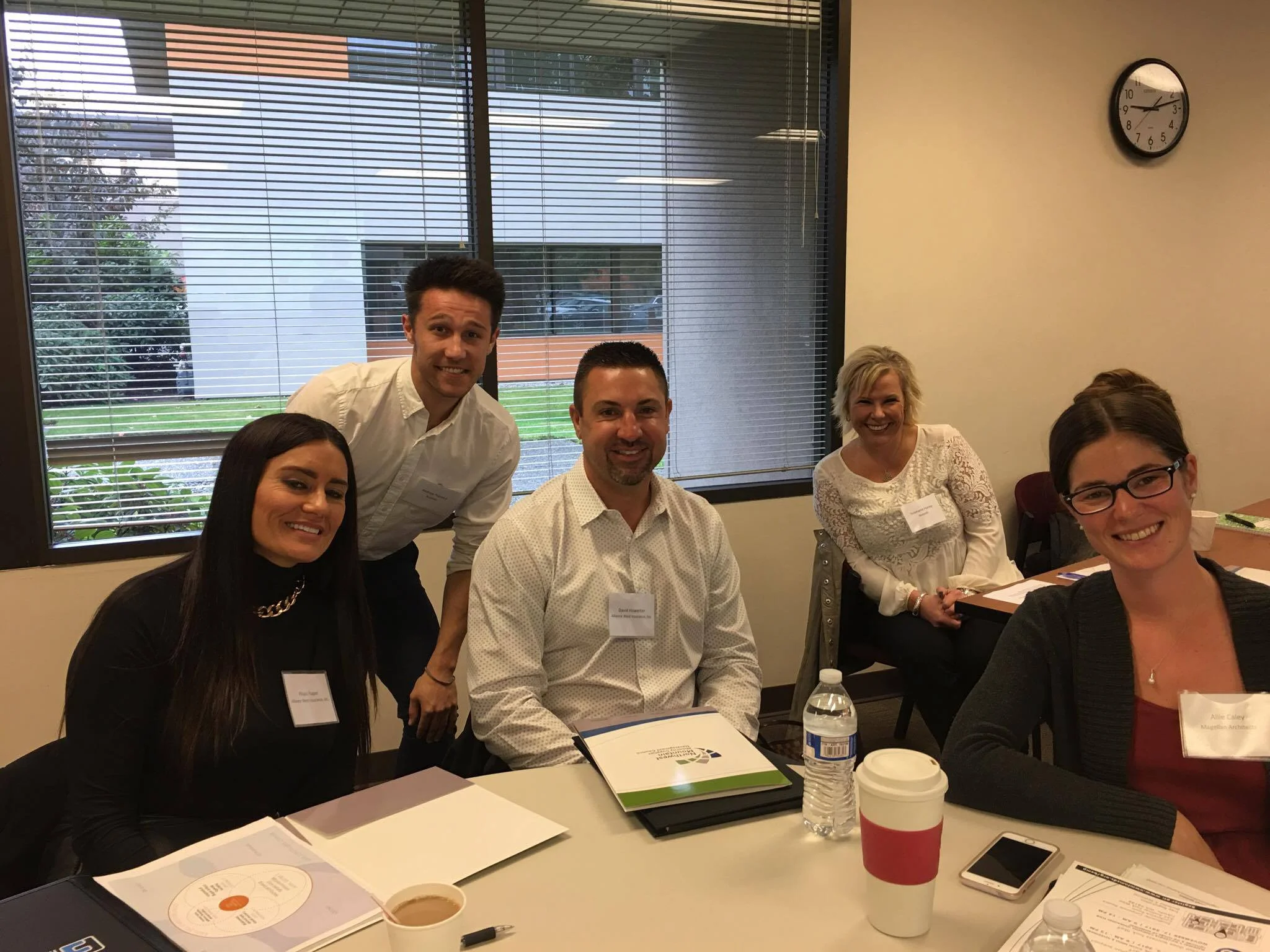 Piilani Raper (Alliance West Insurance), Andrew Prentice (nutpods), David Howerter (Alliance West Insurance), Stephanie Hurley (nutpods) and Allie Caley (Magellan Architects)