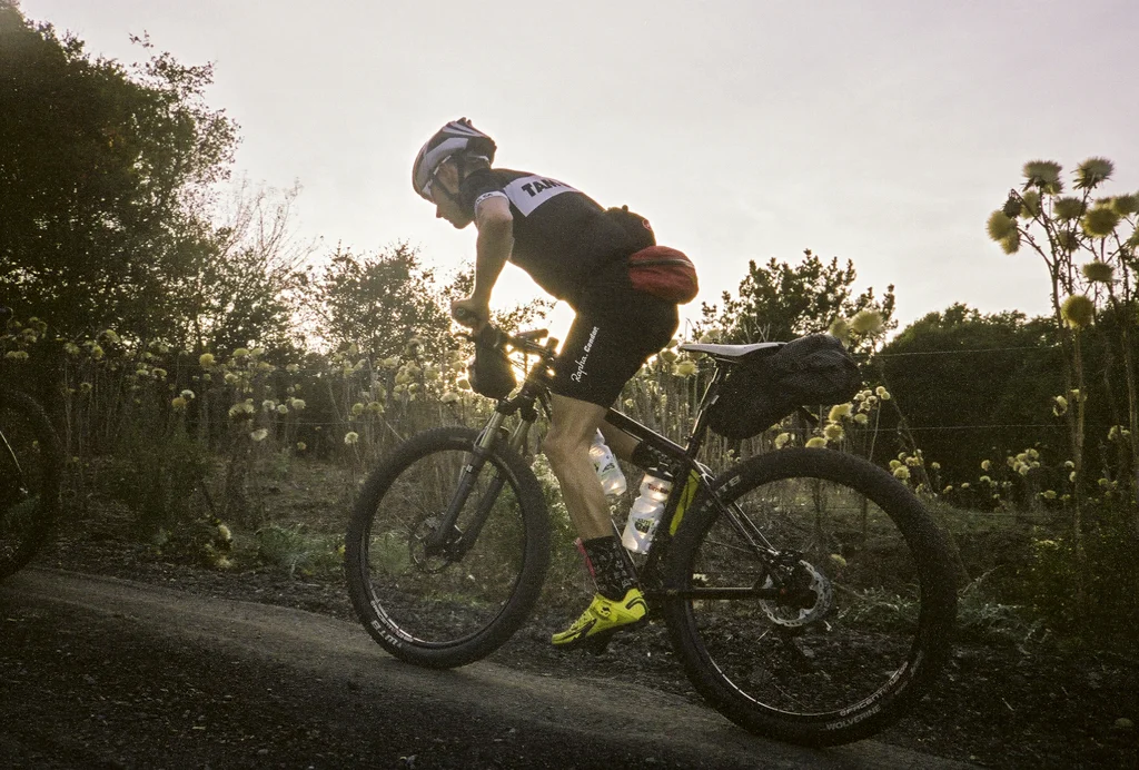 Steven charging the climb up Leisure Lane to the Wildcat Canyon Regional Park