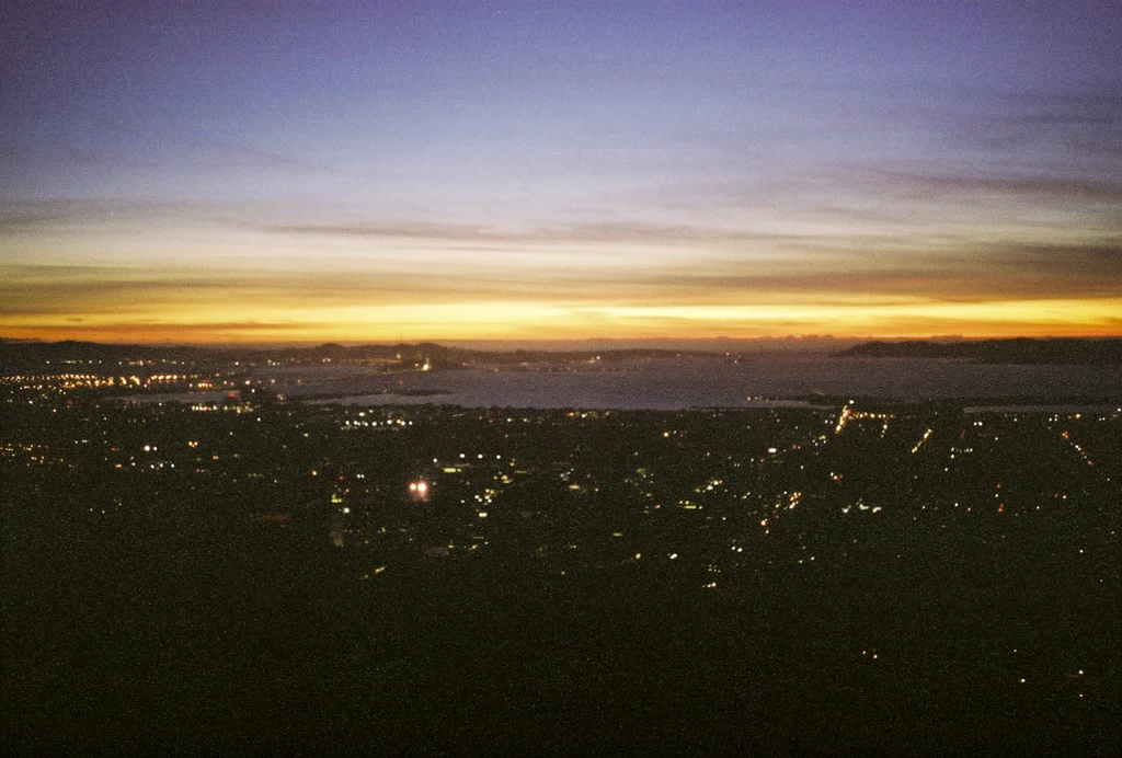 Bay view at the end of day one from Berkeley