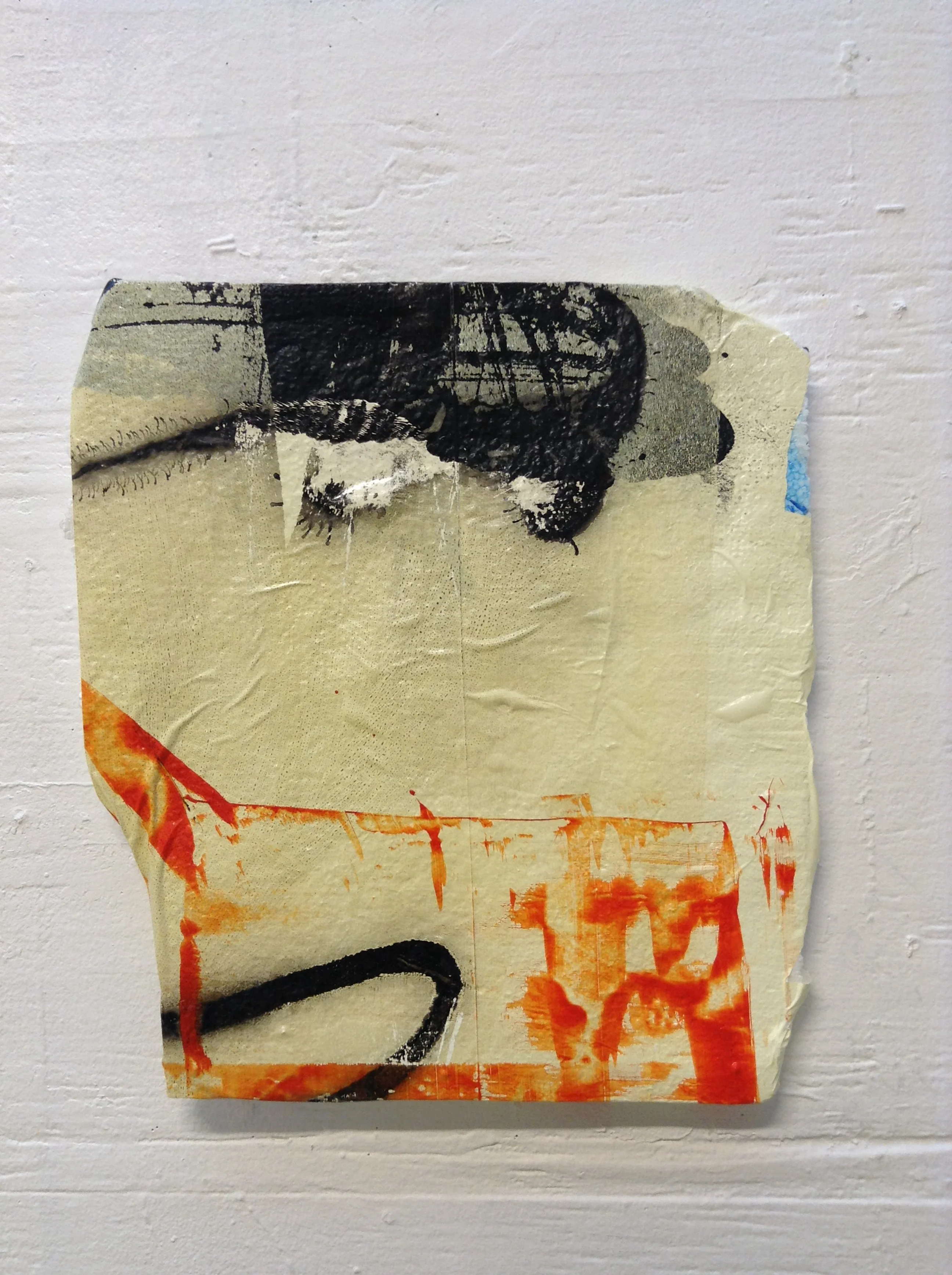 PS #40,2014, acrylic on foam, 14 x 12 inches