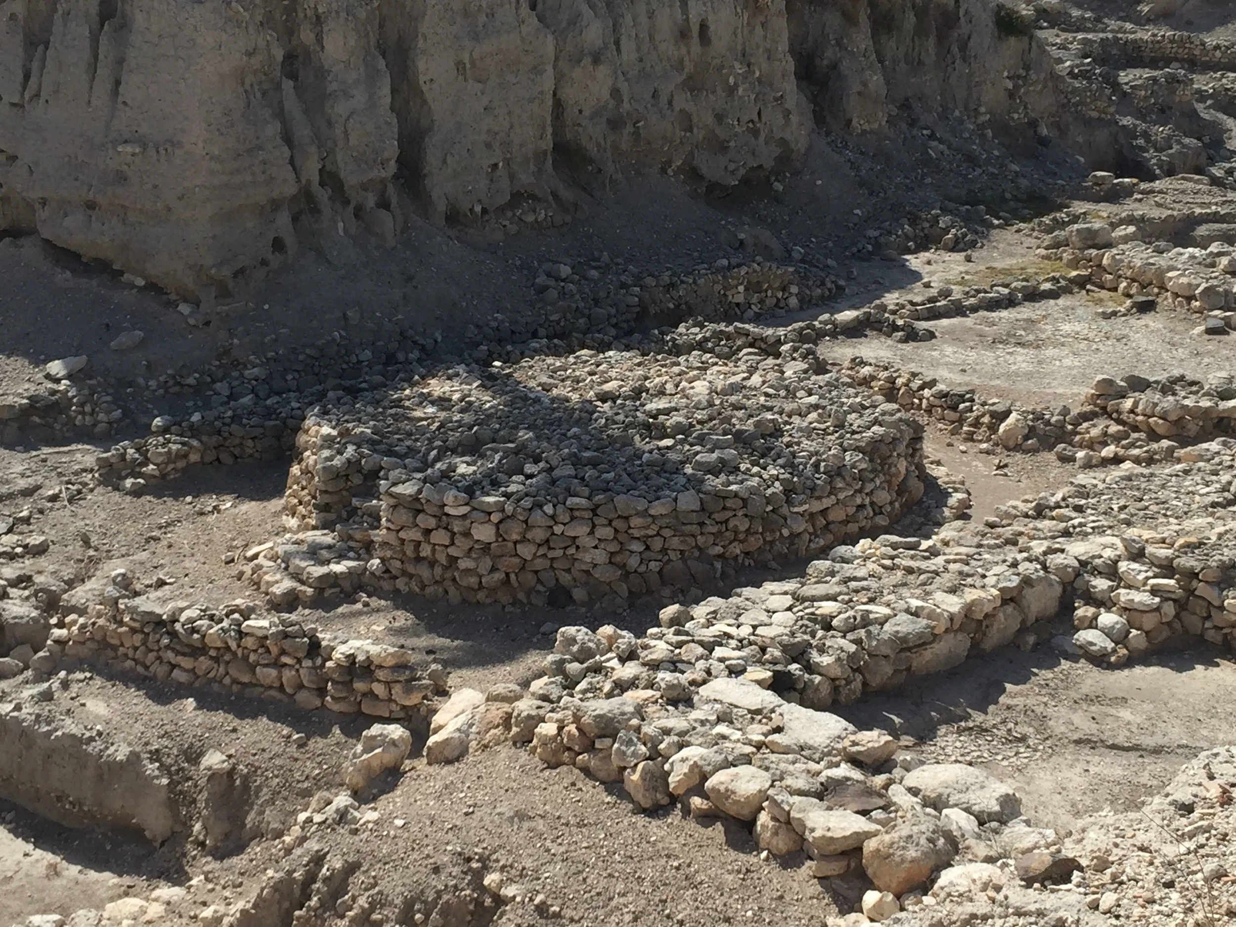 An early Canaanite high place used for offering sacrifices.