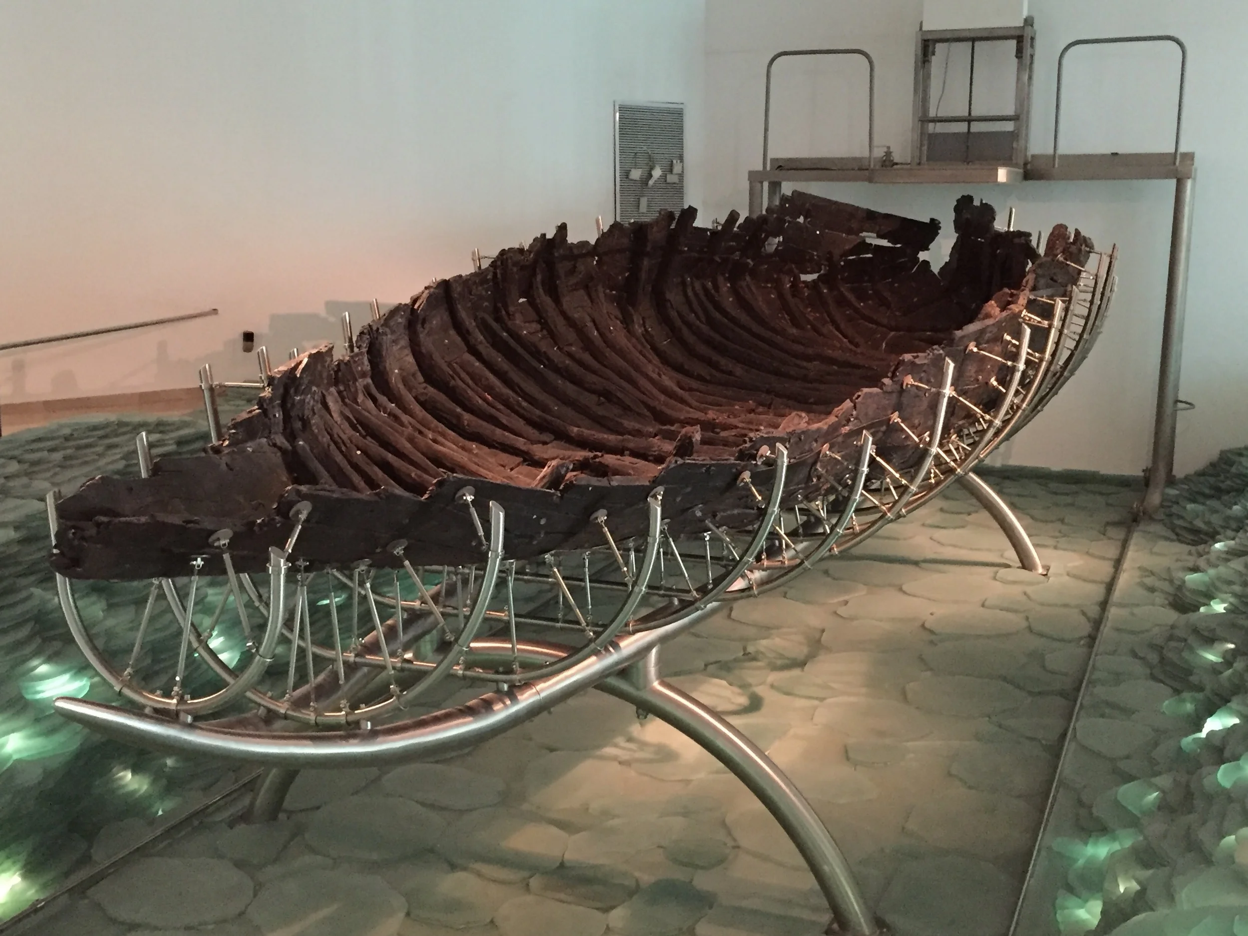 A 2,000 year old boat from the time of Jesus.