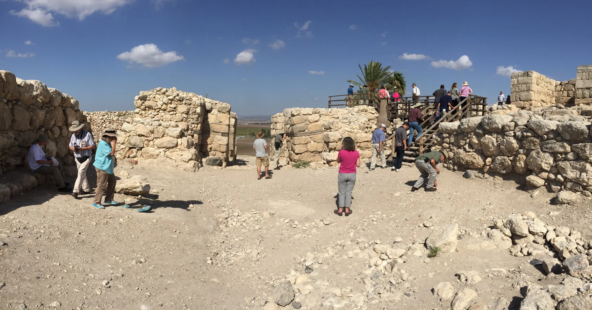 Megiddo courtyard. Just inside the gate.