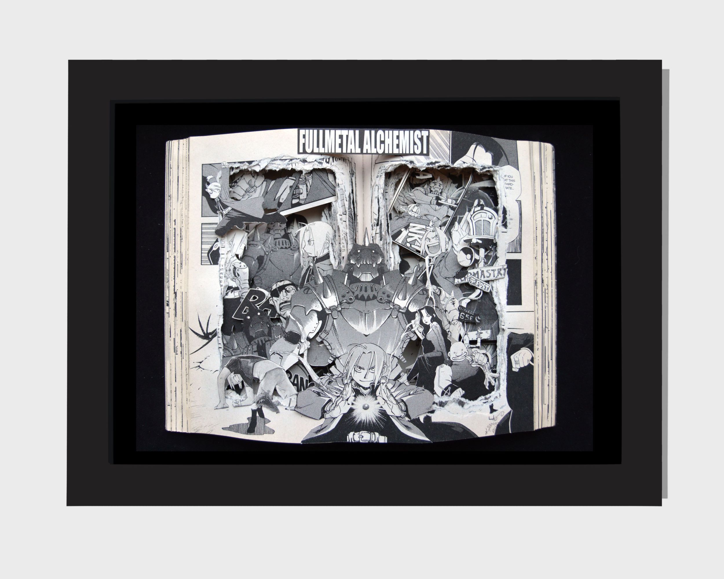 Fullmetal Alchemist - Manga Book Sculpture 9x11x3