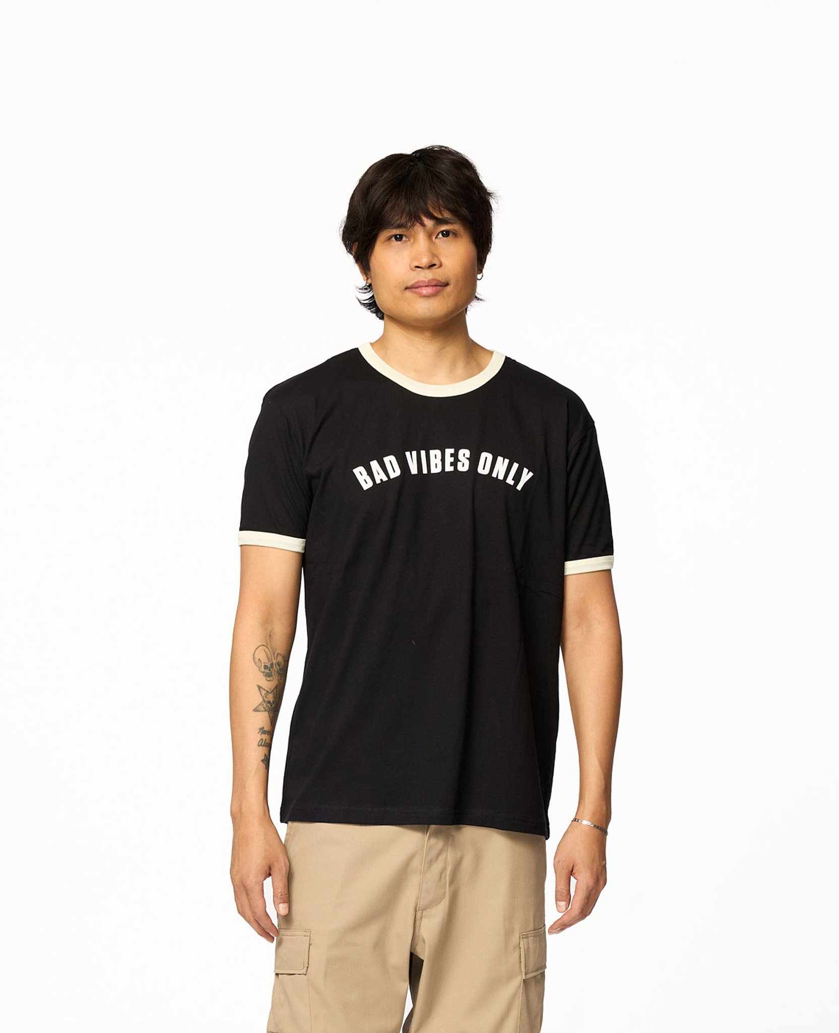 Bad Vibes Only Unisex Ringer T-Shirt