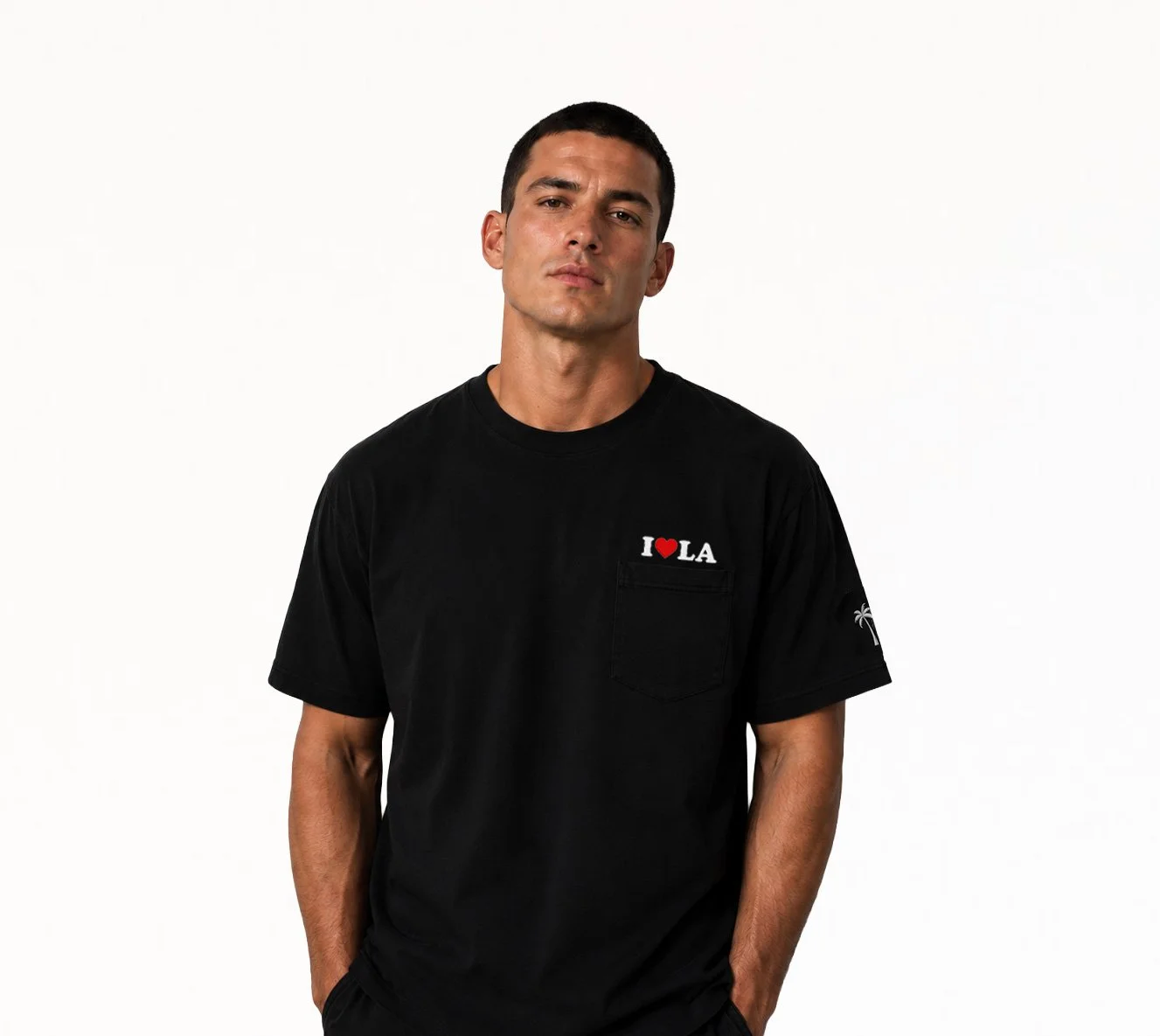 the-sellout-i-love-la-pocket-tee-black-male-model-front.jpg