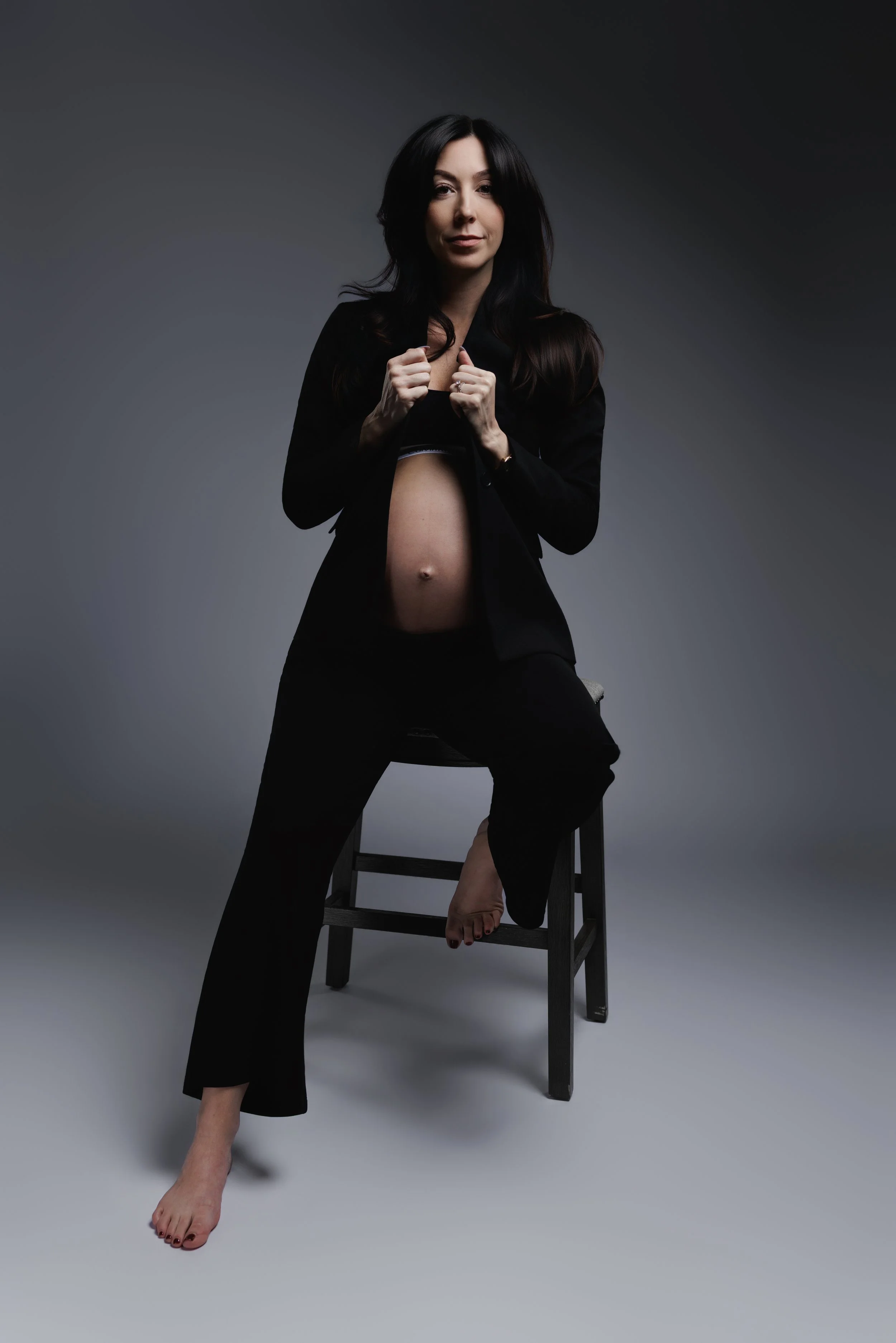 Brunette business casual woman portrait studio orlando photography