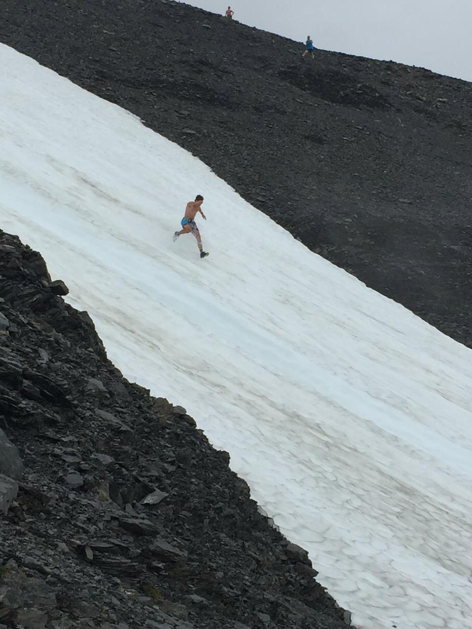 Starting my downhill. Photo Credit: Rob Whitney