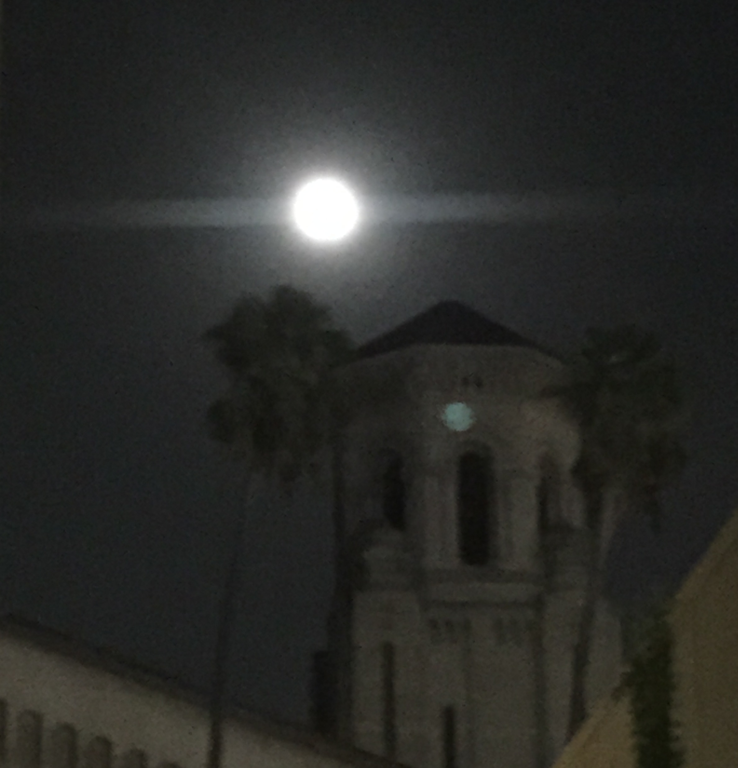 Full moon in LA - from Clare's new iPhone.
