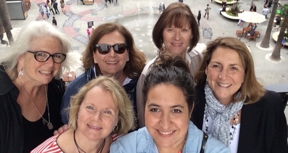 Clare mastered Carol's selfie stick to grab this shot in Hollywood earlier this month.