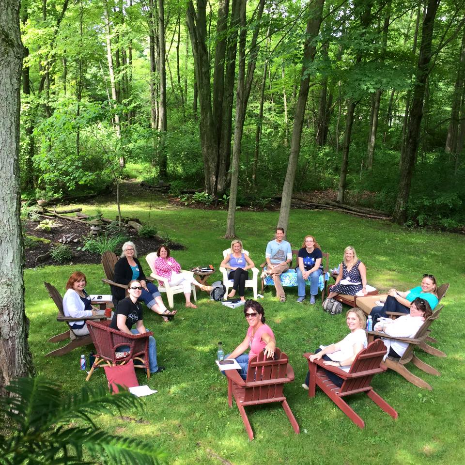 Writing retreat in the woods of Wade's cabin estate. Photo courtesy of Gary Edwards.