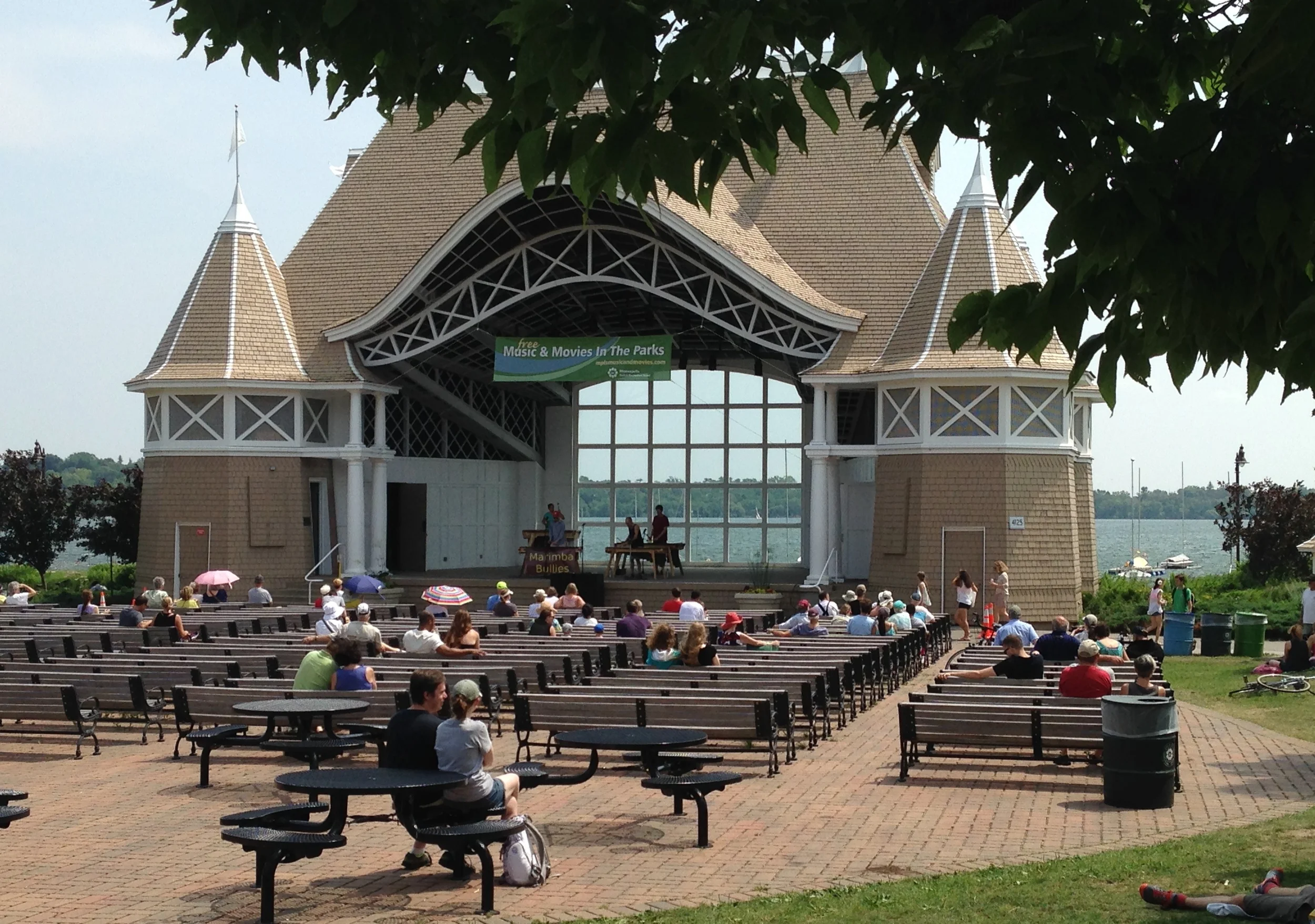 Lake Harriet Bandshell on a quiet summer afternoon.