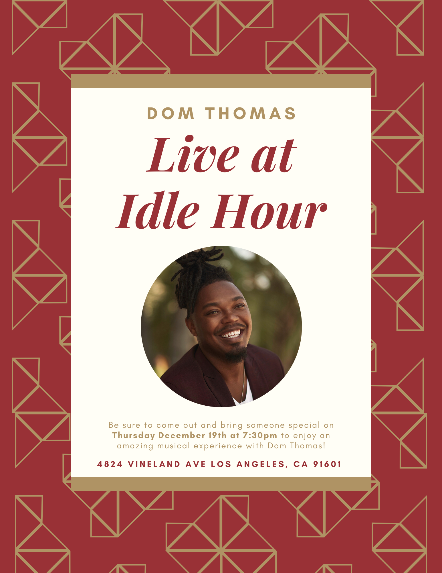 Dom Thomas Live at Idle Hour