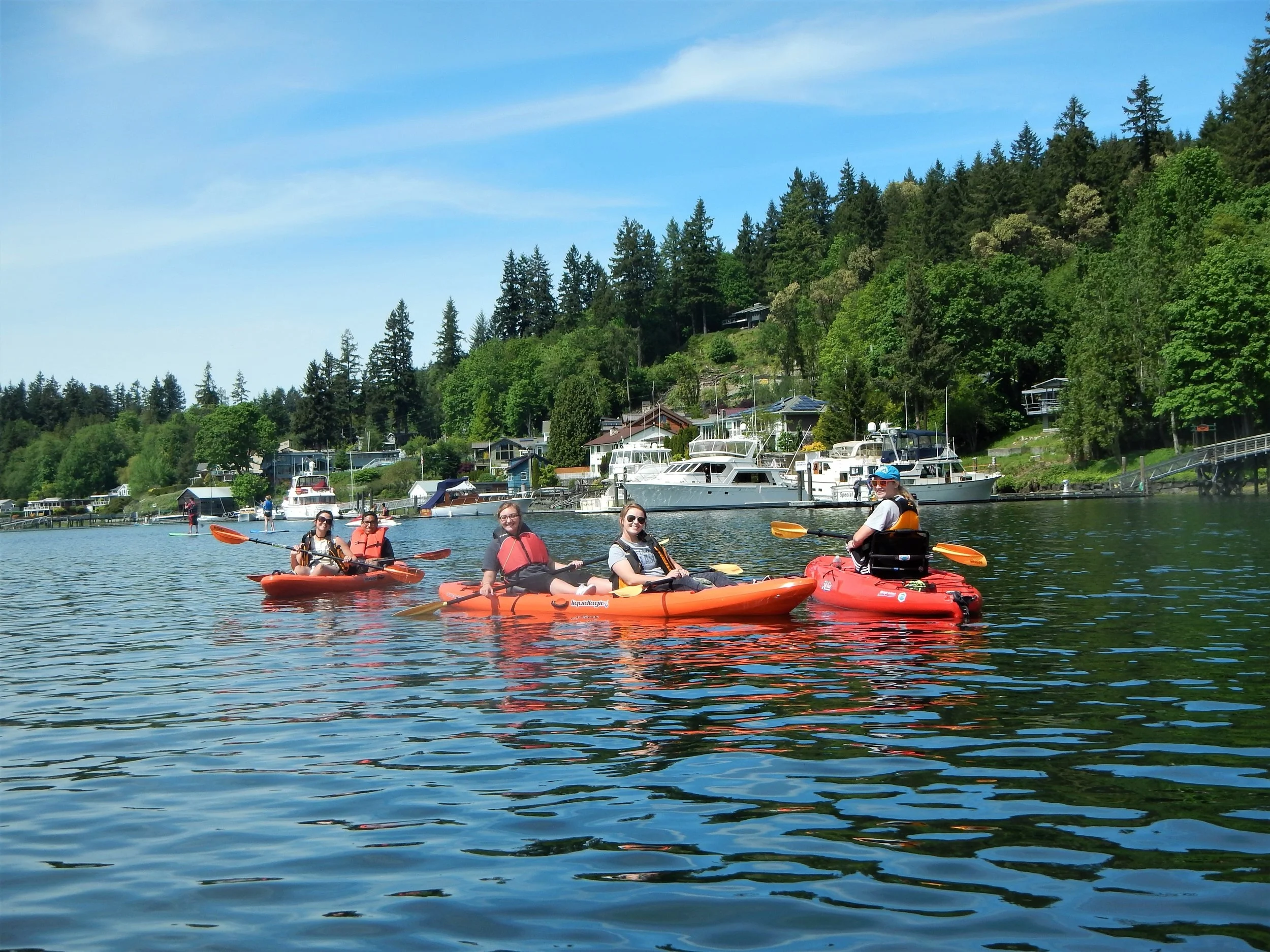 Summer 2017 Morita Therapy Residential: Kayaking in Gig Harbor, WA