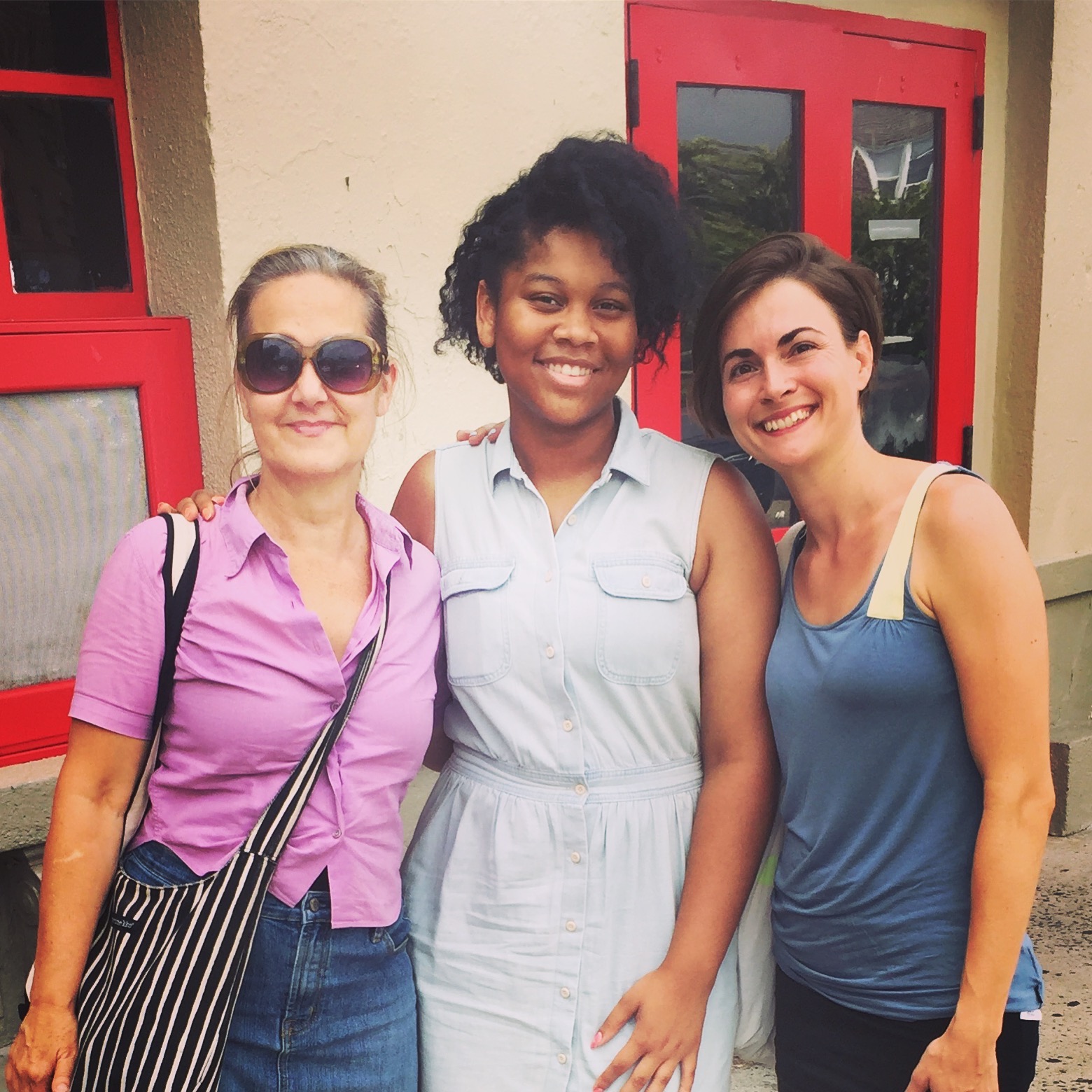With the incredible Cocoon team -- Jewels Marshall and Mirana Zuger -- after a great meeting with Dalaeja Foreman at BCA.