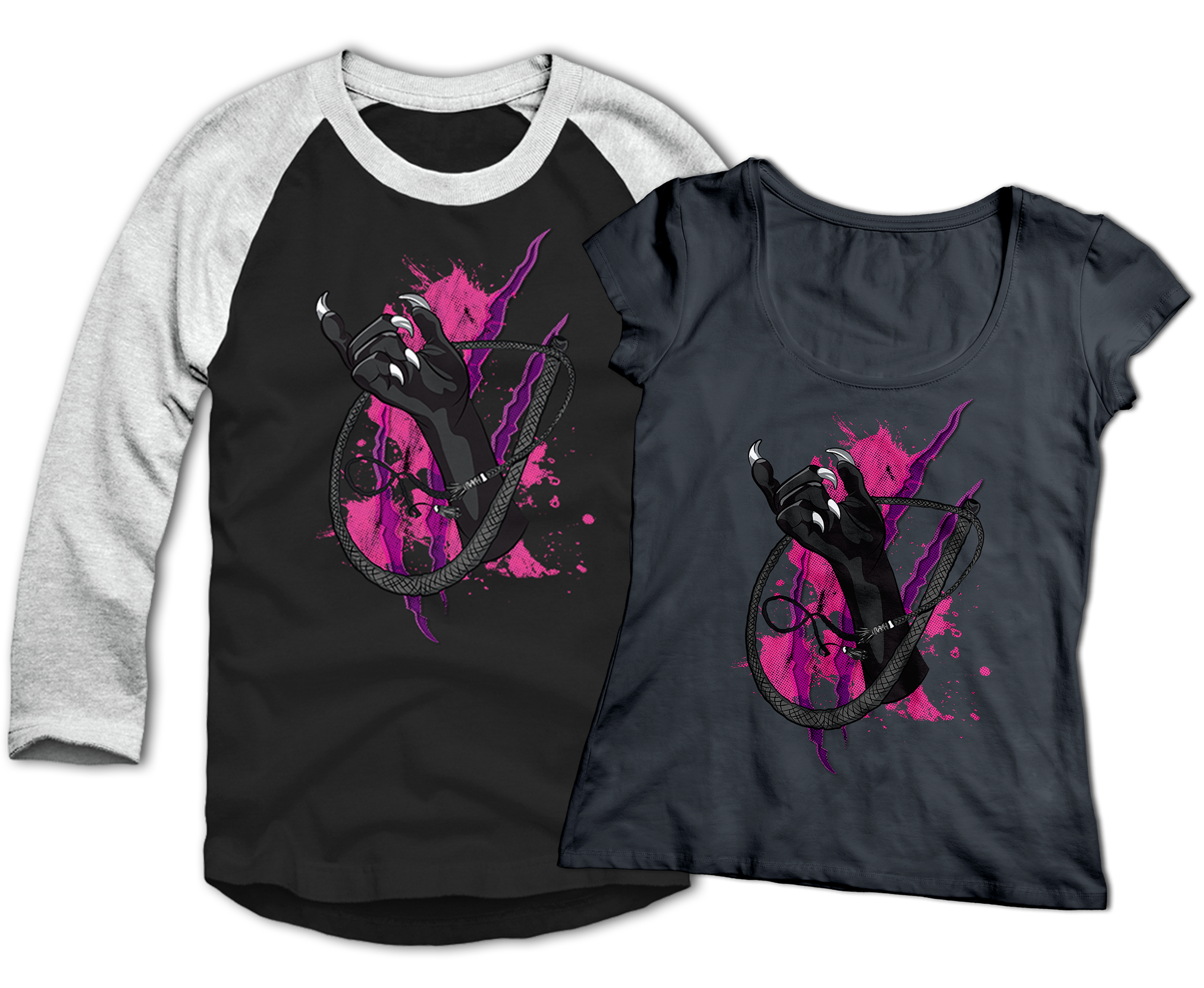 Catwoman T-shirt Baseball Tee