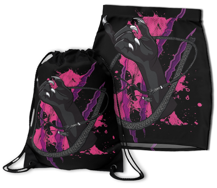 Catwoman Skirt and Backpack Bag