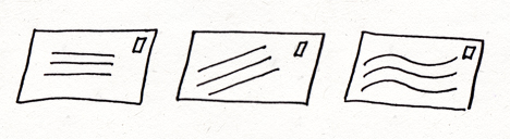 A choice of three formats for addressing: Horizontal, Slanted or Wavy (default)