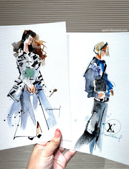 Watercolor Fashion Illustration Techniques