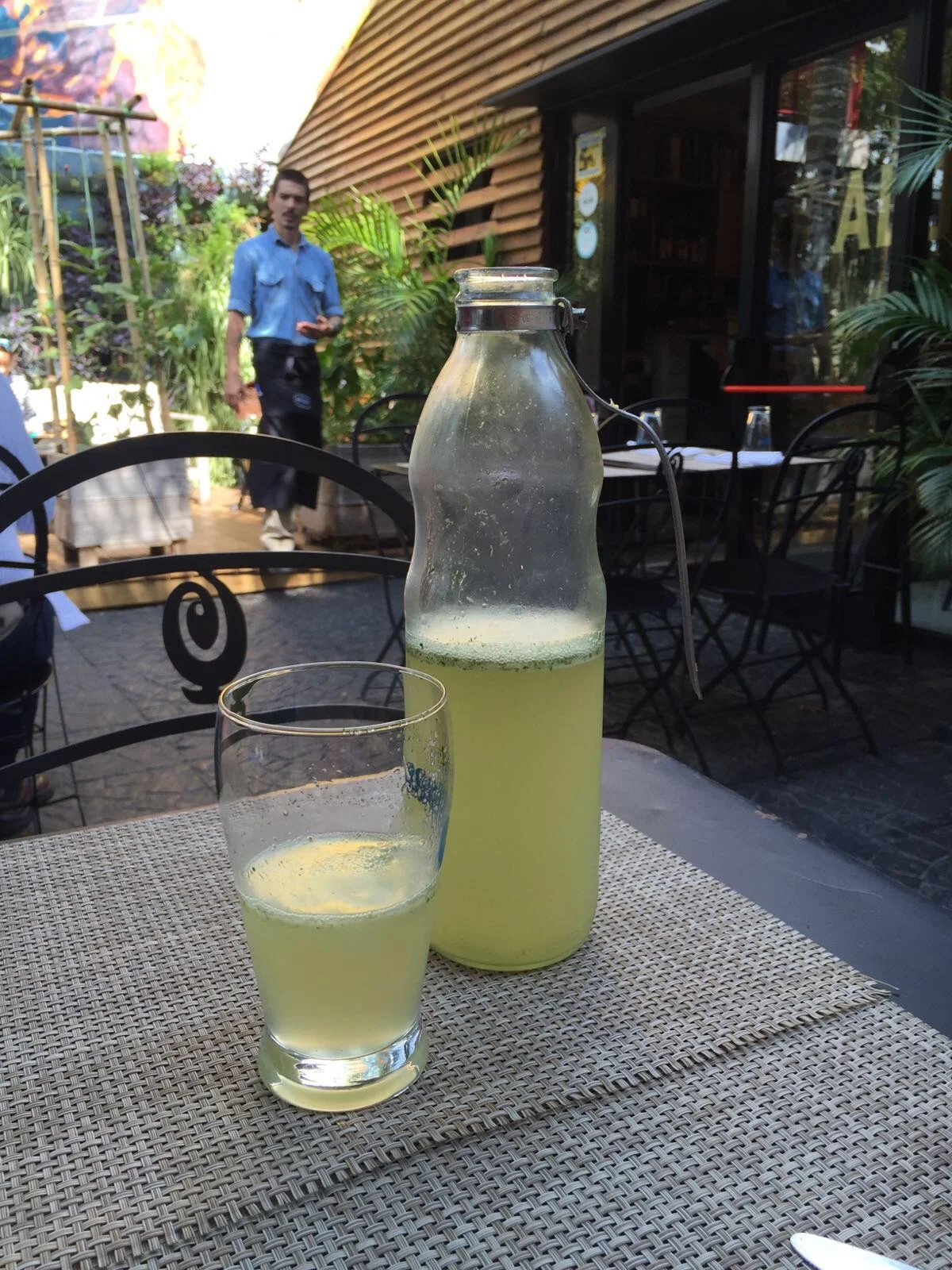 Ginger Mint Lemonade at Alo's in San Isidro.