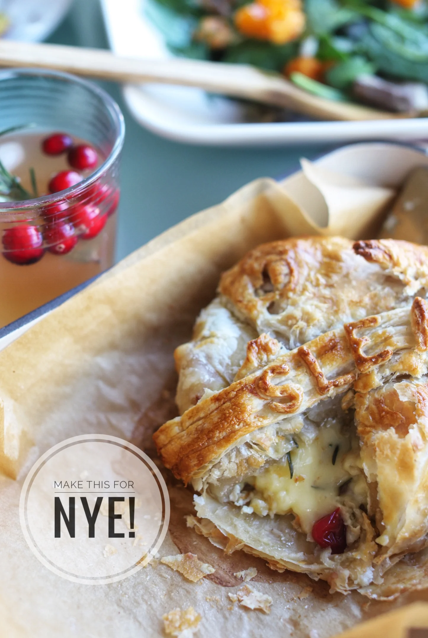 Brie Baked in Puff Pasty (An Off-Seaon Indulgence)