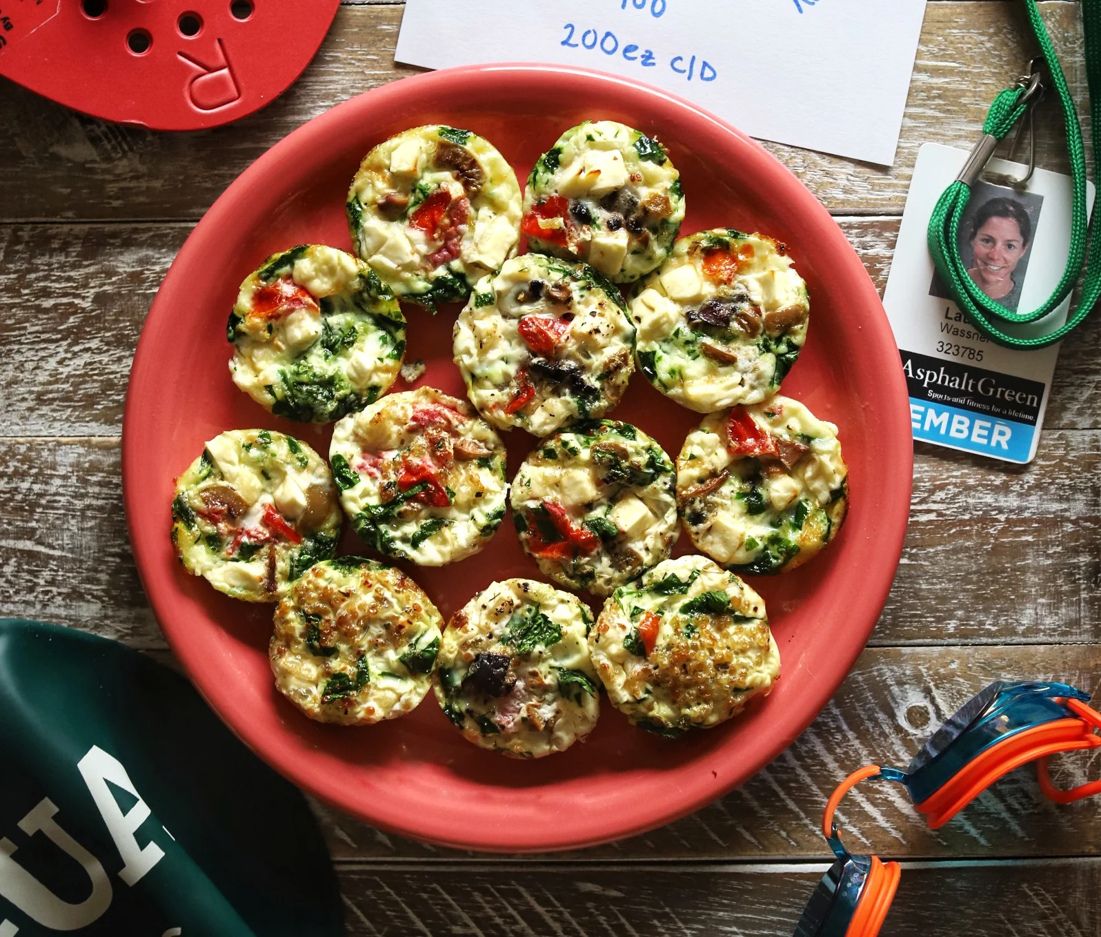 Post-Workout Fuel: Spinach Feta Egg White Bites
