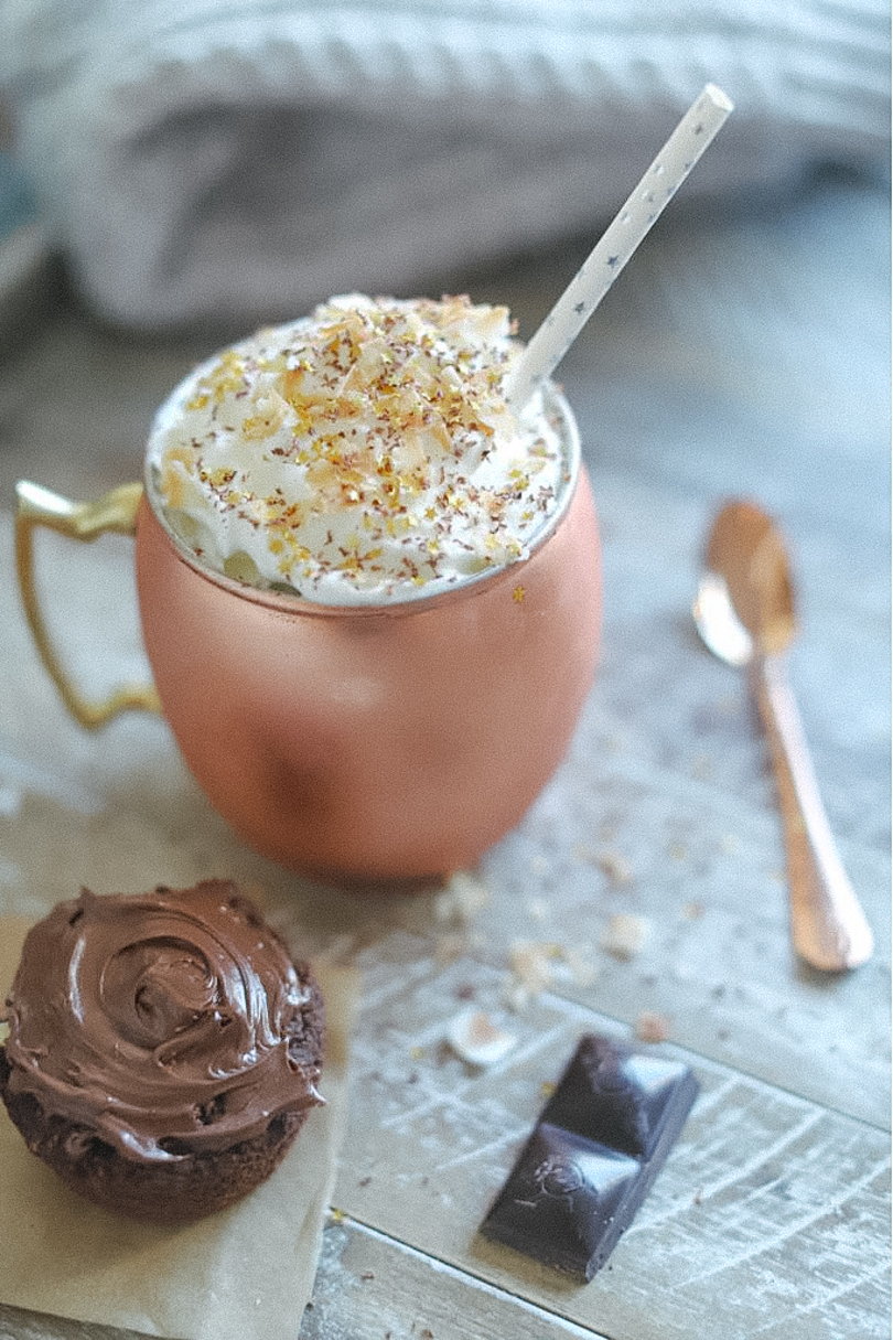 Frozen Hot Chocolate with Flavanaturals