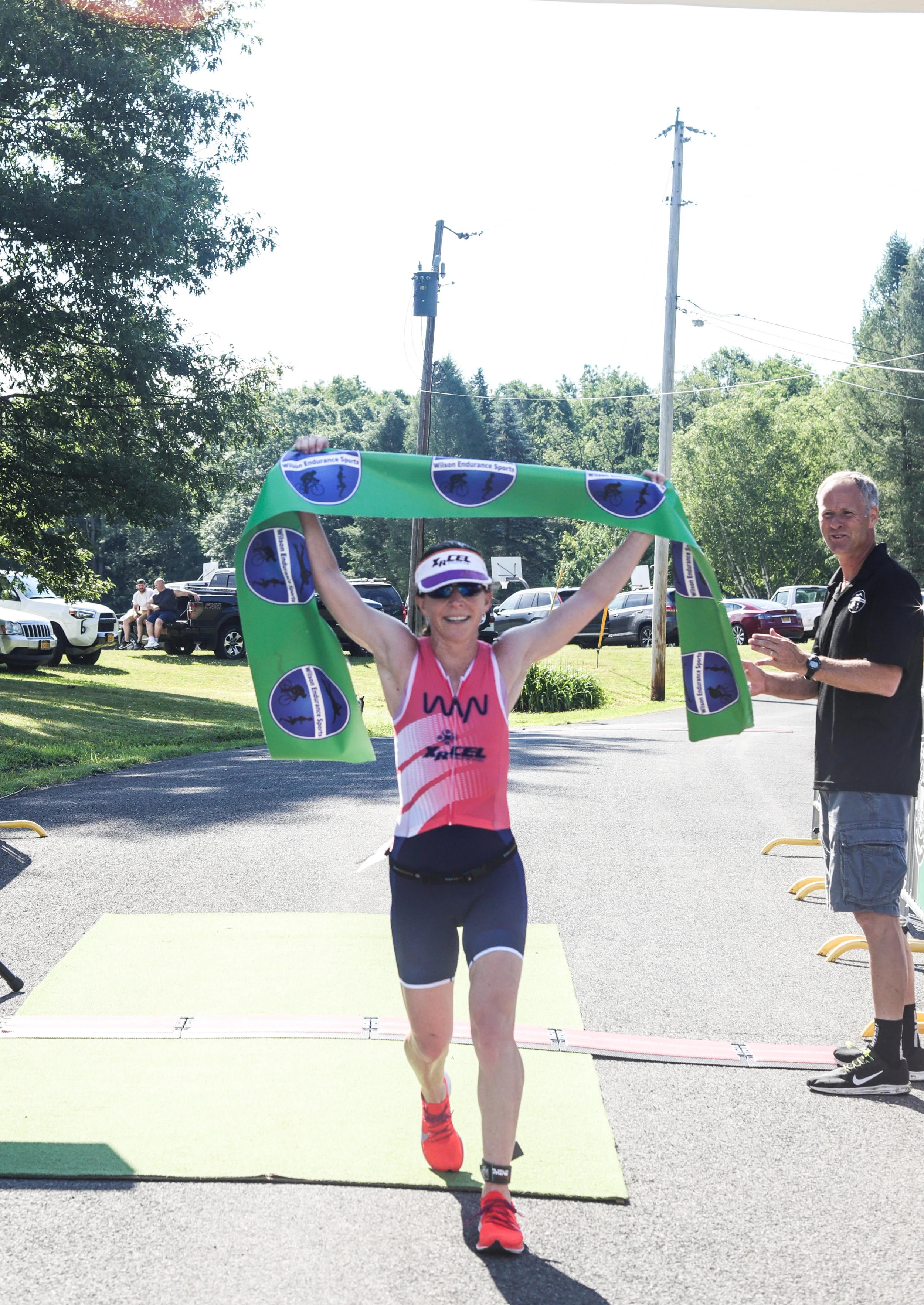 Bec wins the Stissing Triathlon