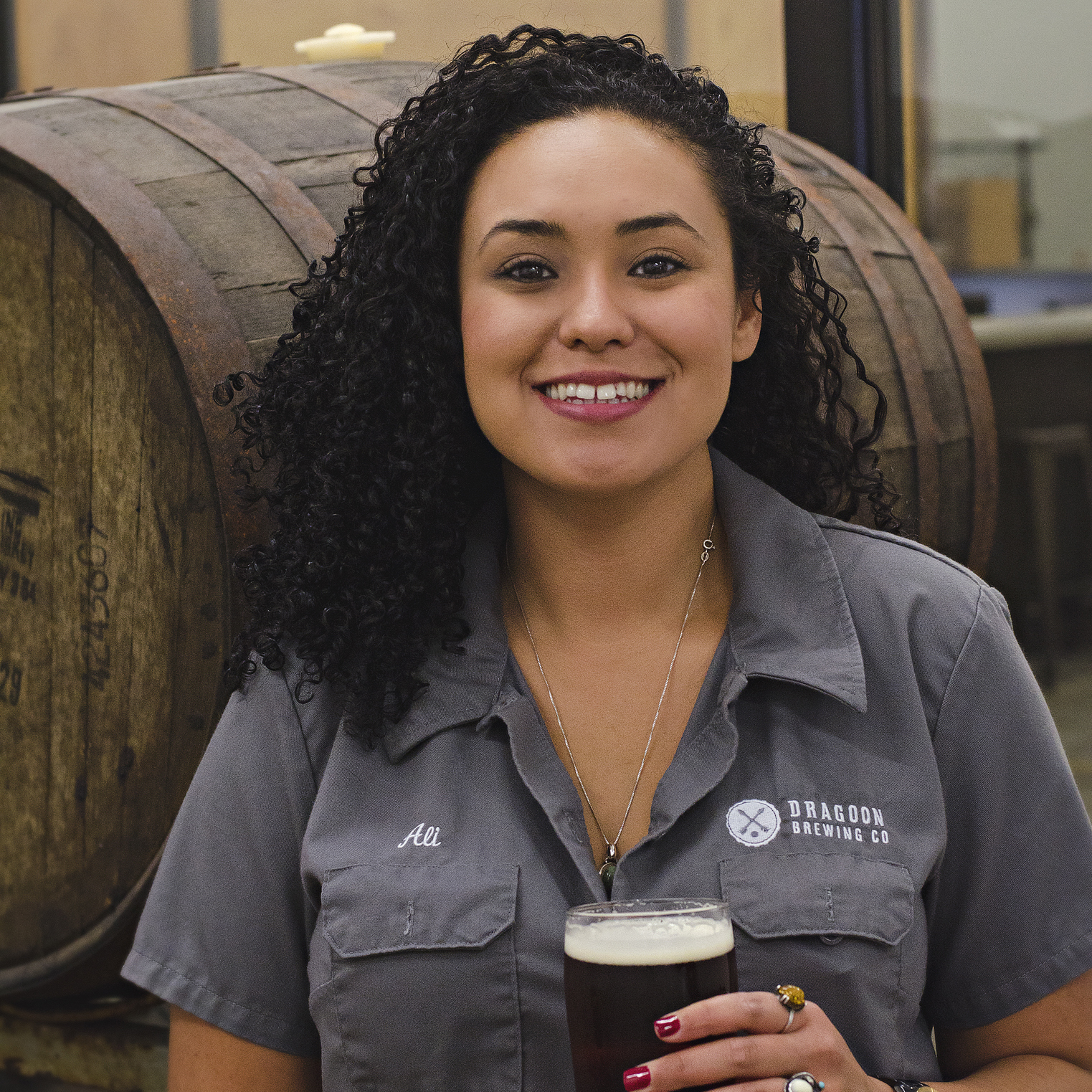 ALI PALOMINO ASSISTANT BAR MANAGER By far our freshest and most sociable employee - Ali makes sure your glass is clean, pints are full, and barstool is ready and waiting. And yes, we know how great her hair is.