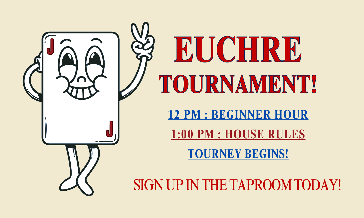 EUCHRE TOURNAMENT 