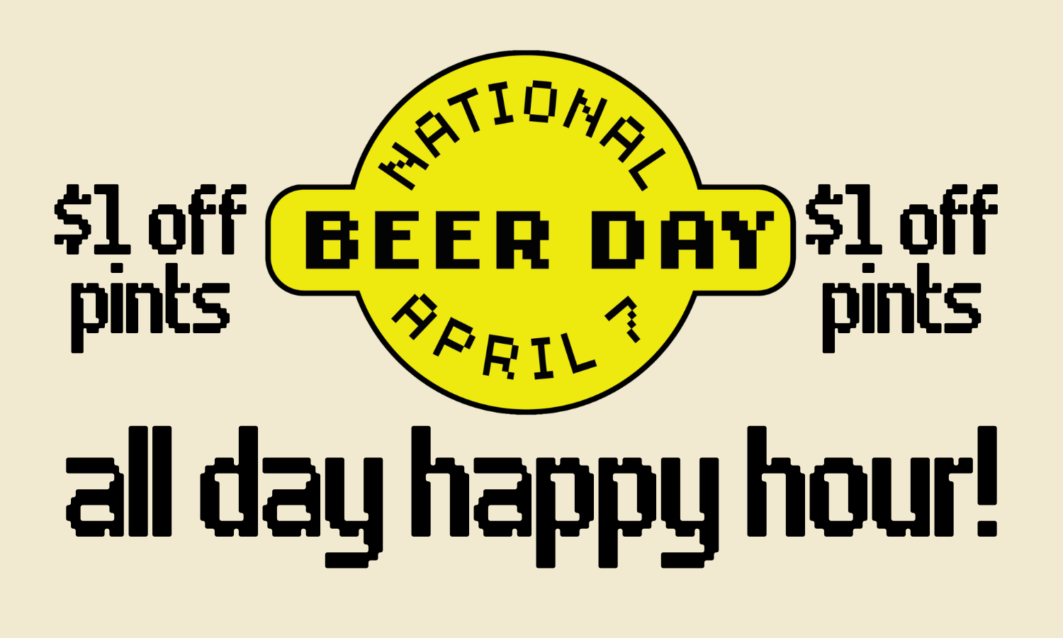 NATIONAL BEER DAY!