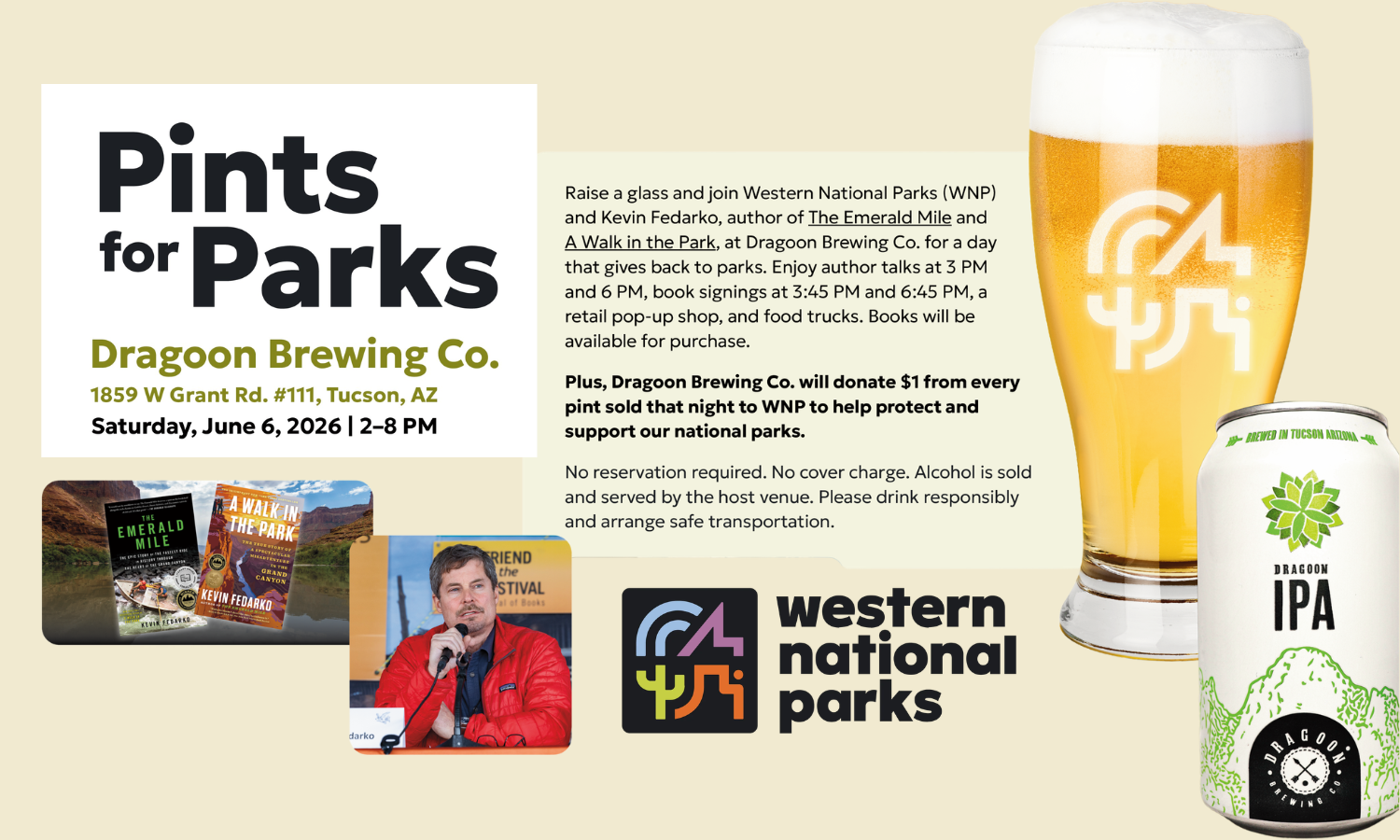 Pints for Parks w/ Kevin Fedarko