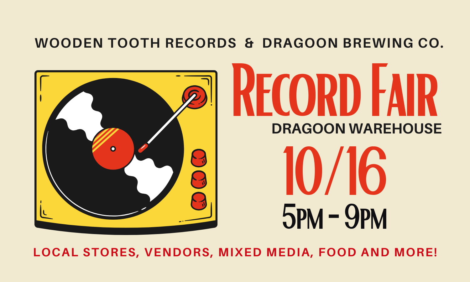 Record Fair at Dragoon Brewing!