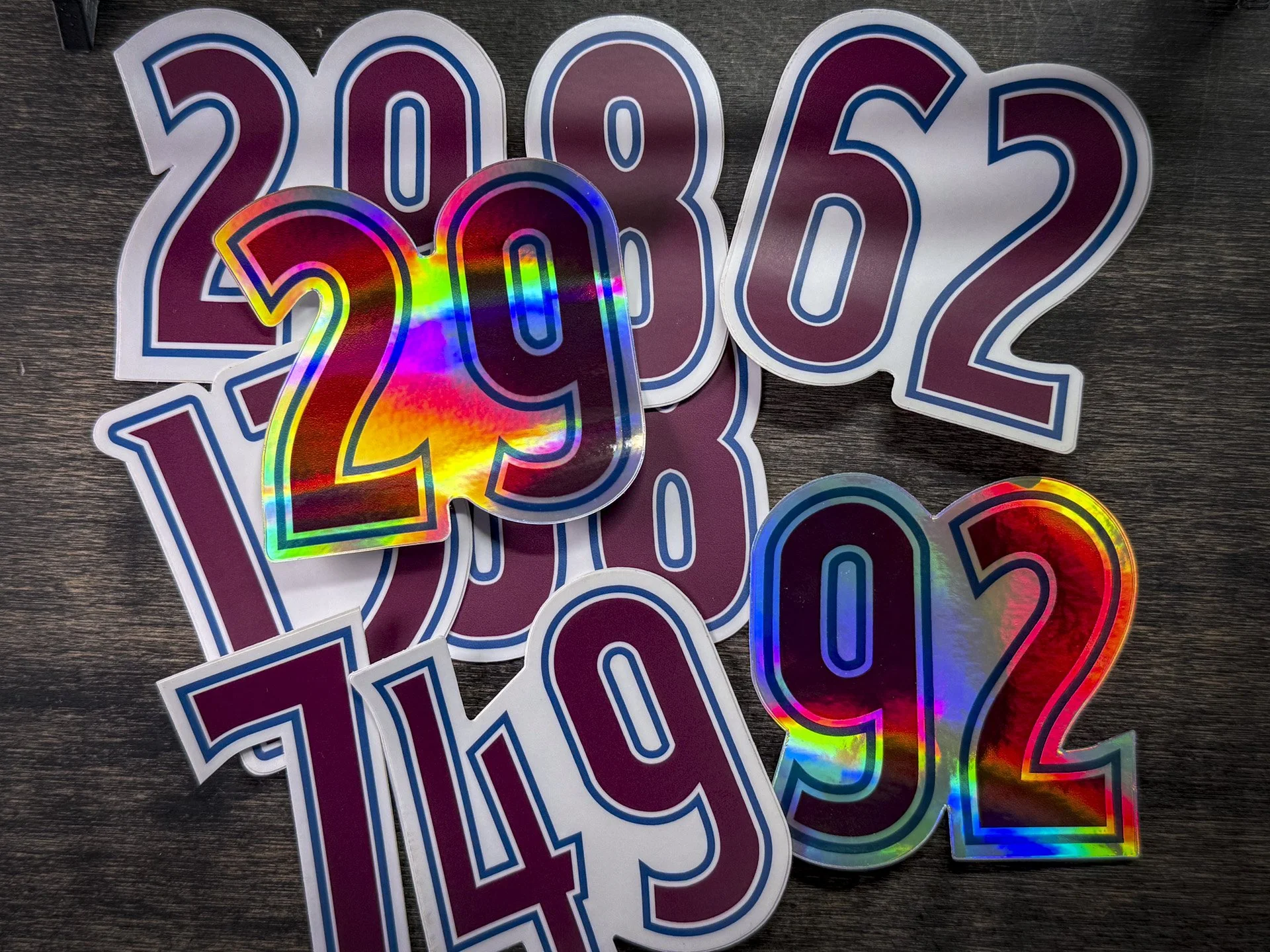 Player Numbers - Stickers