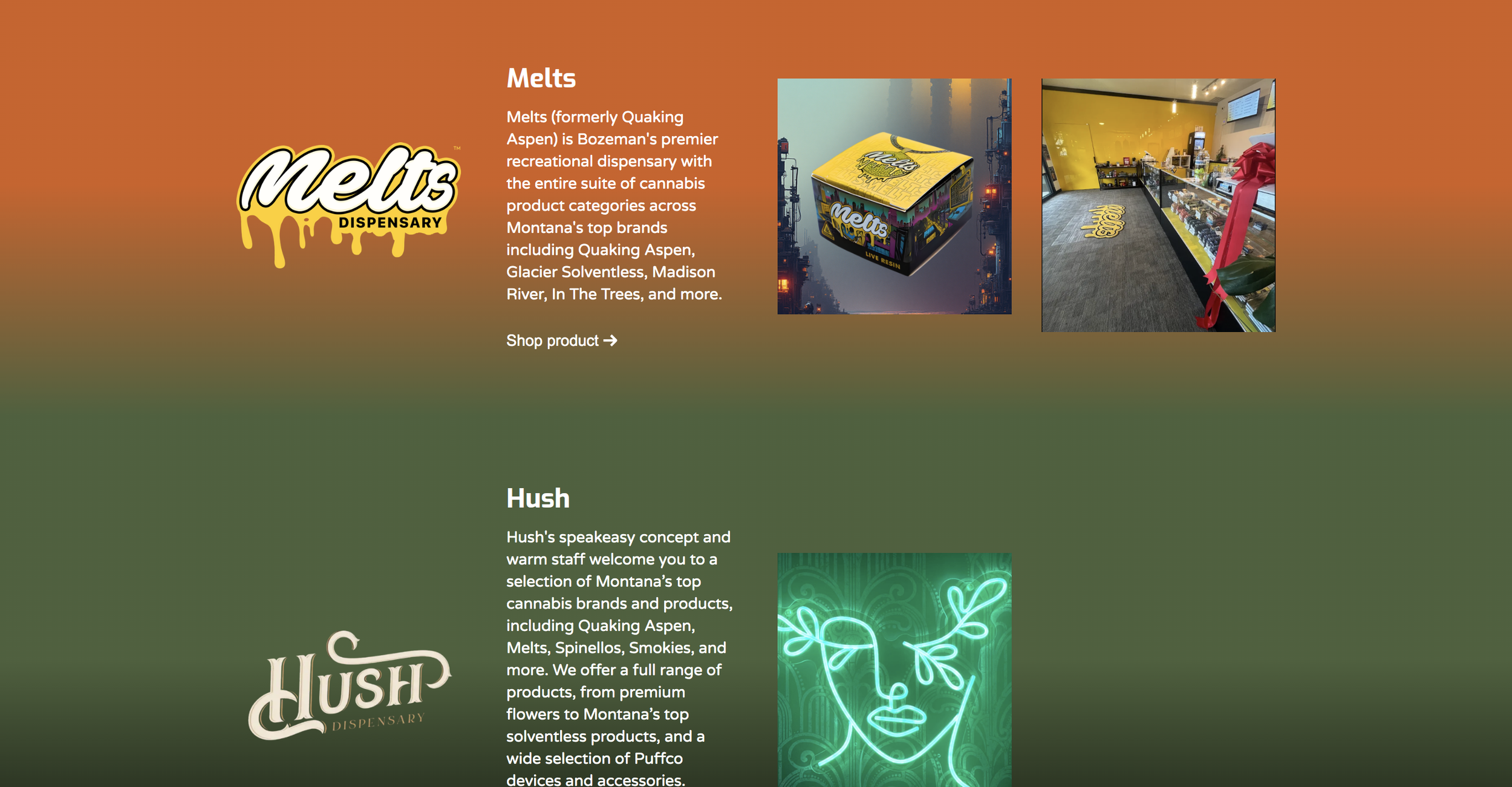 Screenshot of the new Apogee Gardens Partner page