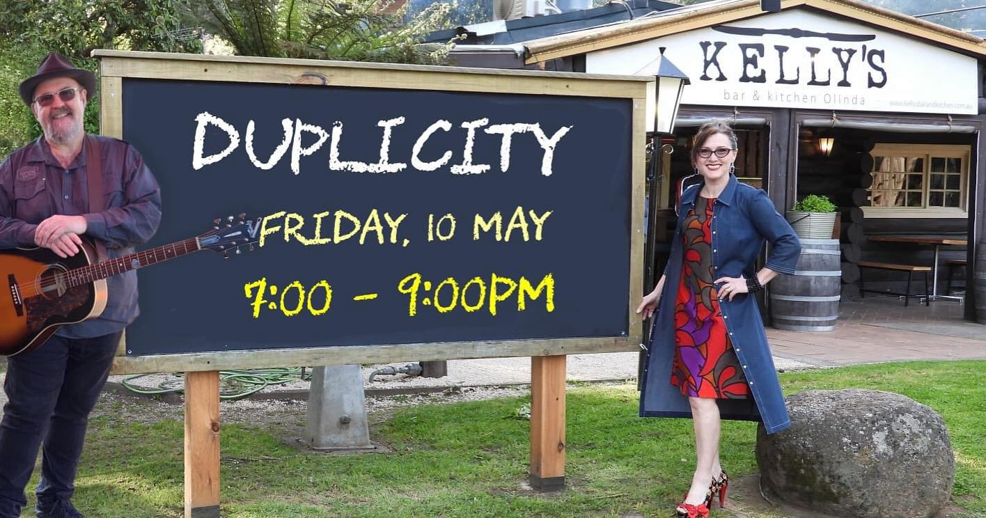 We have the amazing duplicity playing this Friday from 7pm - 9pm.

Book a table now so you don&rsquo;t miss out!!